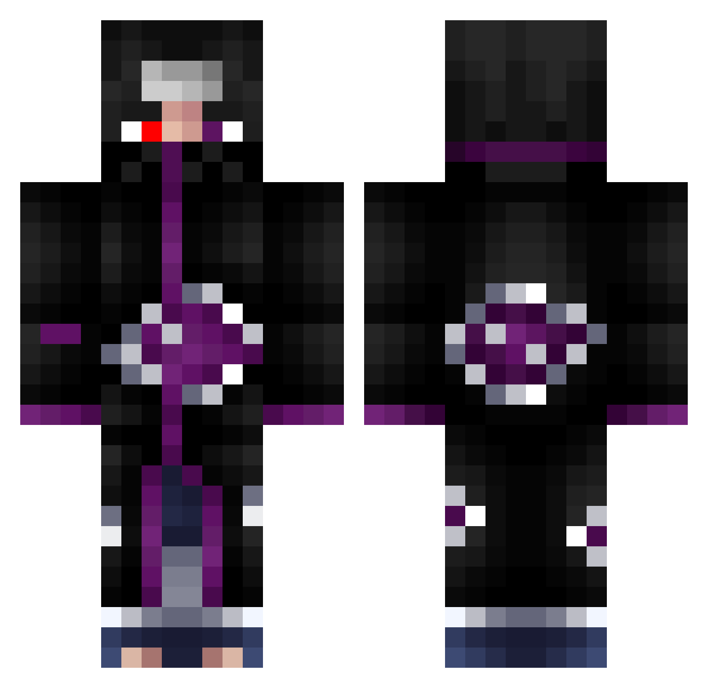 GHG_Rob1n Minecraft skin, front and back view