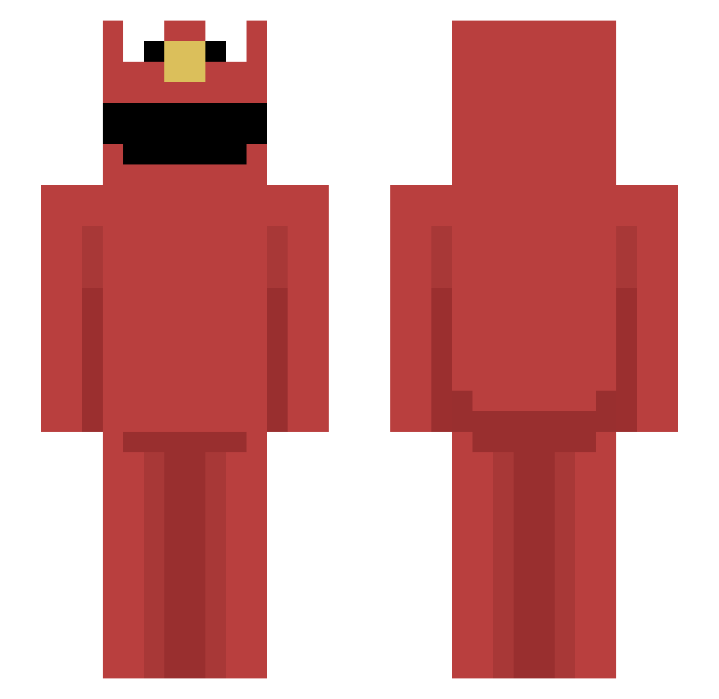 zygardee Minecraft skin, front and back view