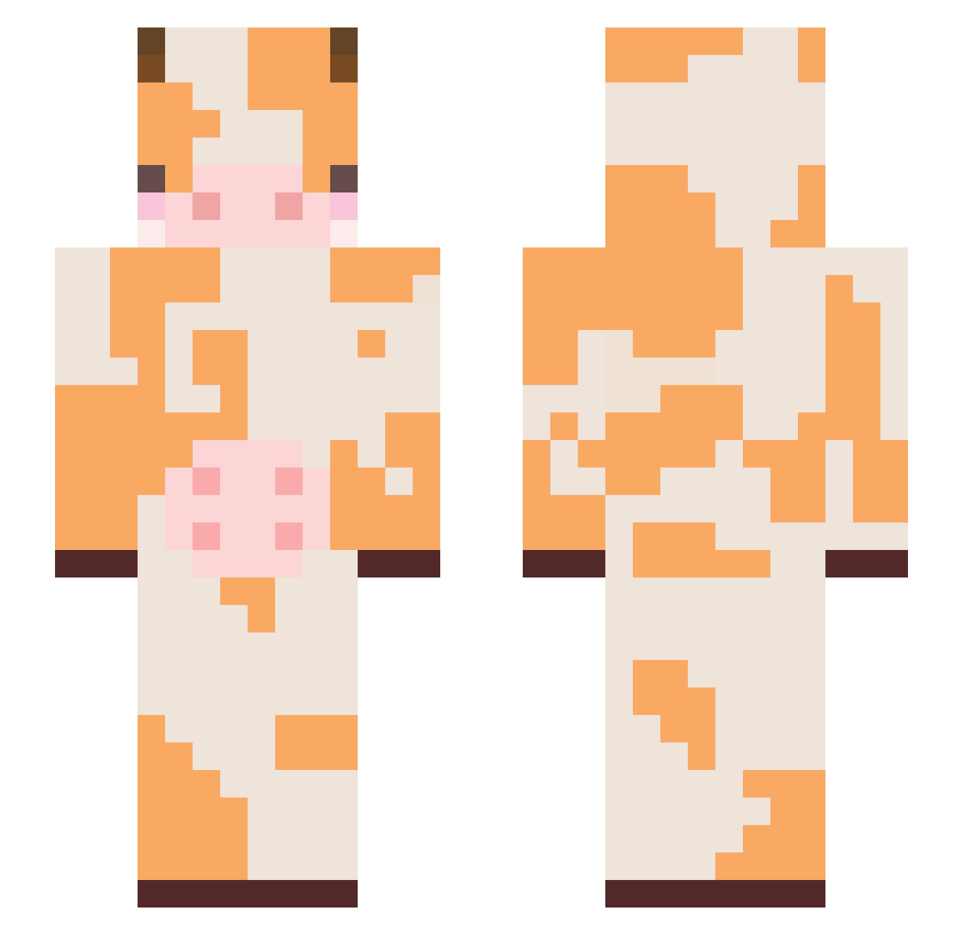 TheeLemon Minecraft skin, front and back view
