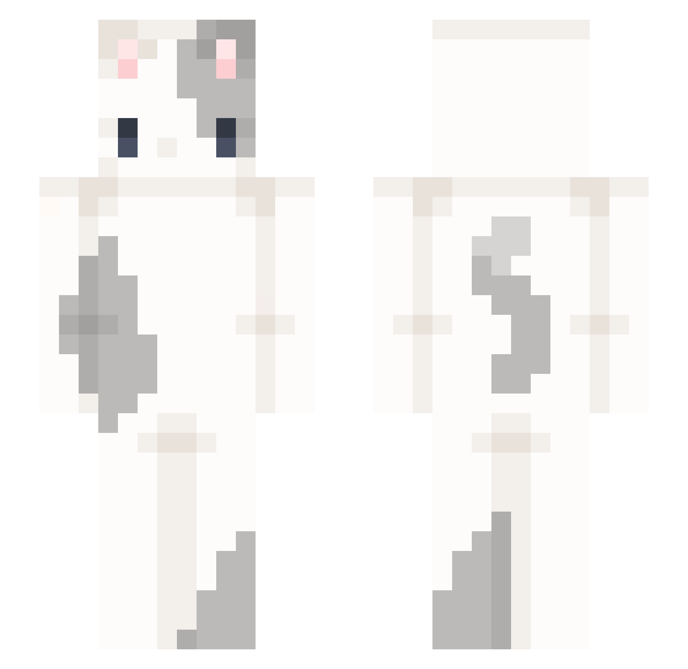almondmilkn Minecraft skin, front and back view
