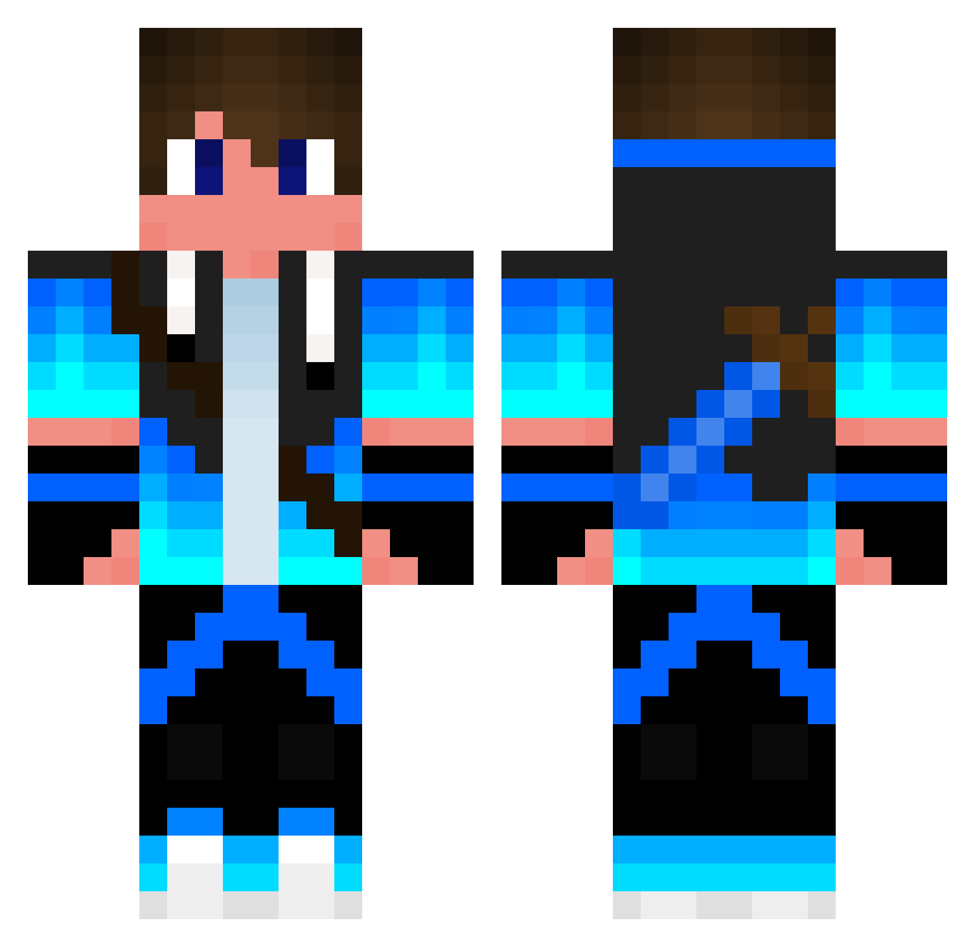 sherwoodjr Minecraft skin, front and back view