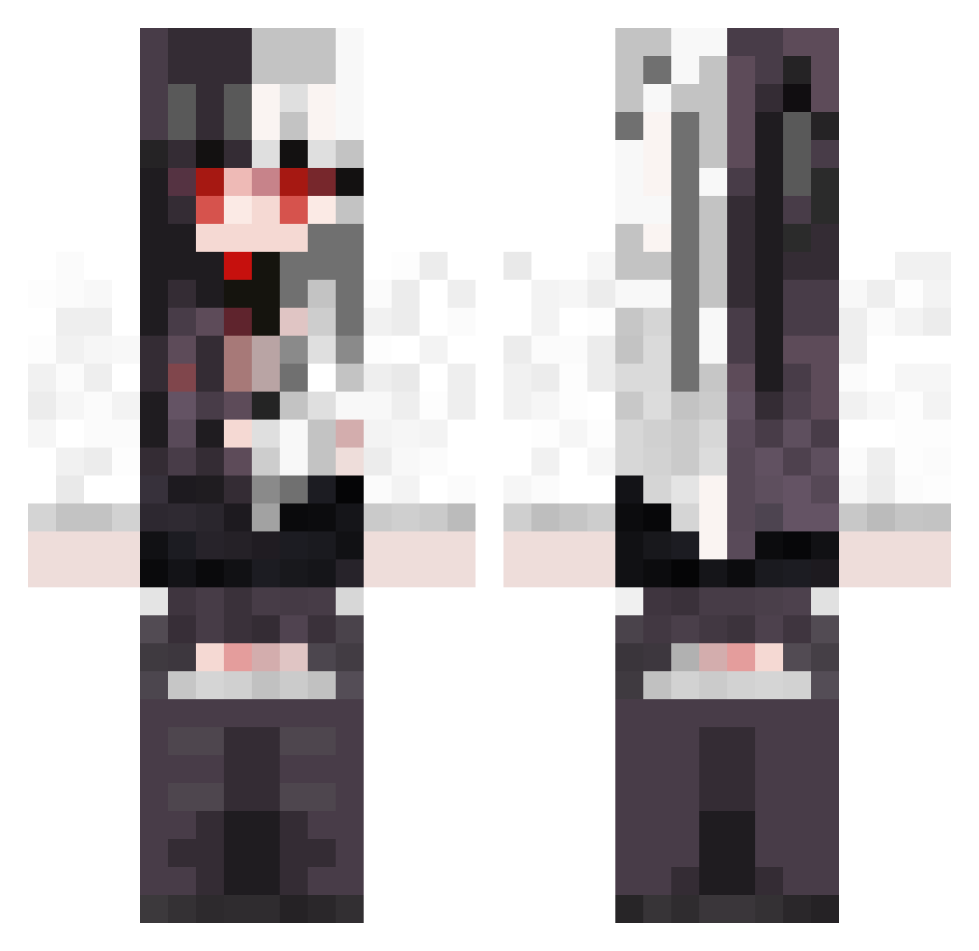 yumr_mei3150 Minecraft skin, front and back view