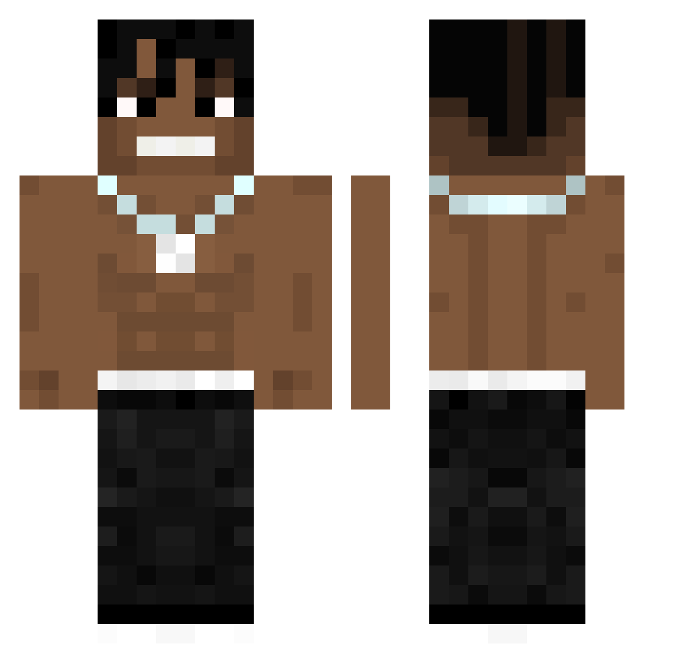 majestic_jxdn Minecraft skin, front and back view