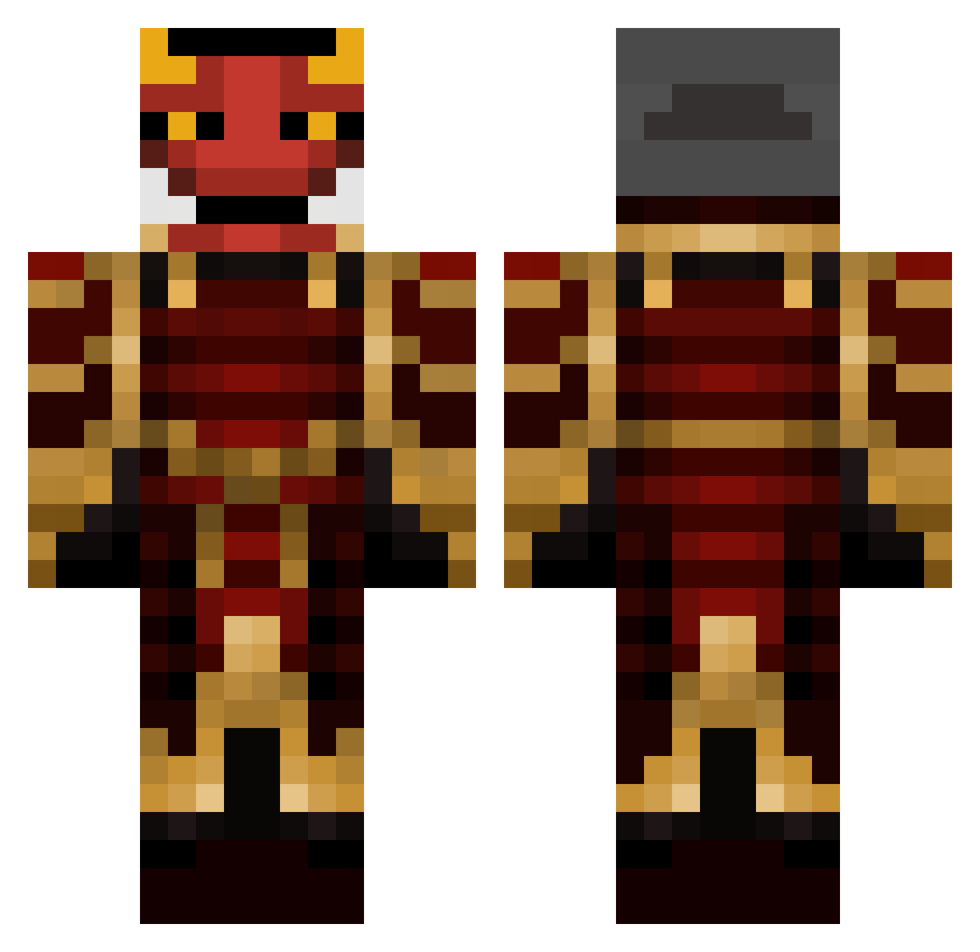 genbearr Minecraft skin, front and back view
