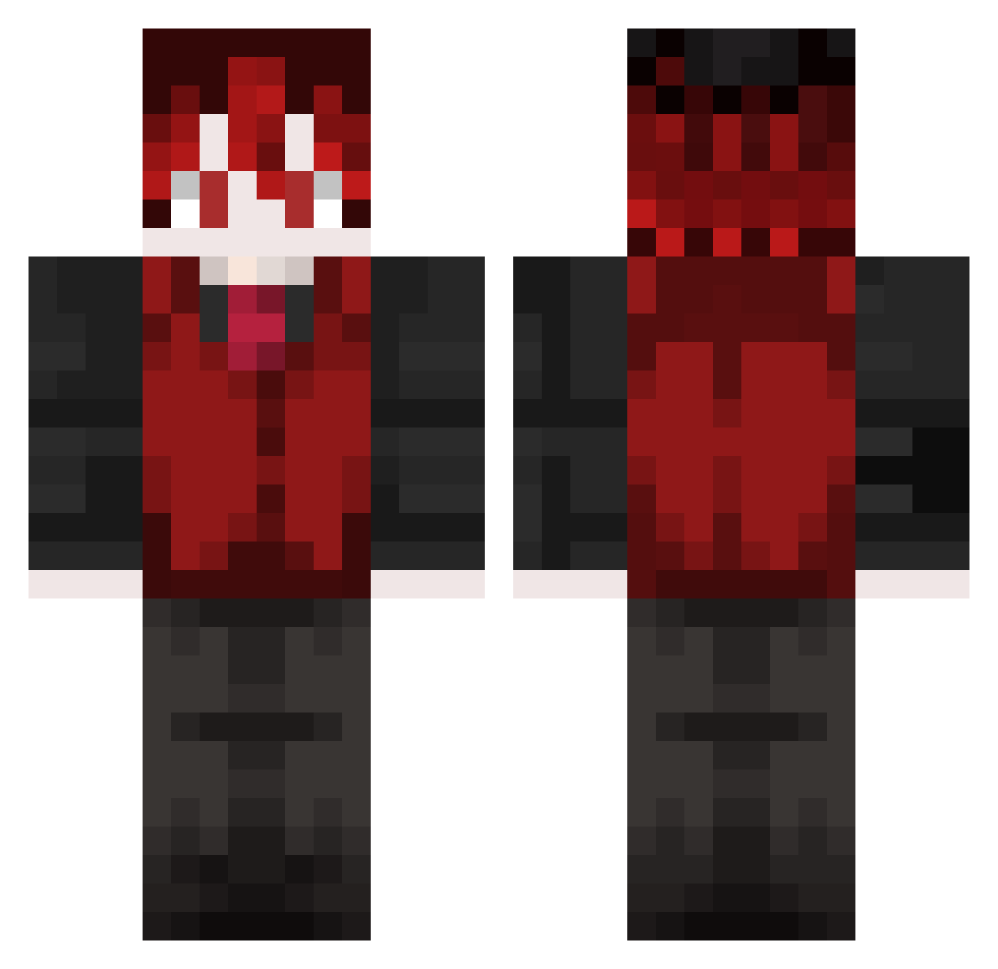 sontidau Minecraft skin, front and back view