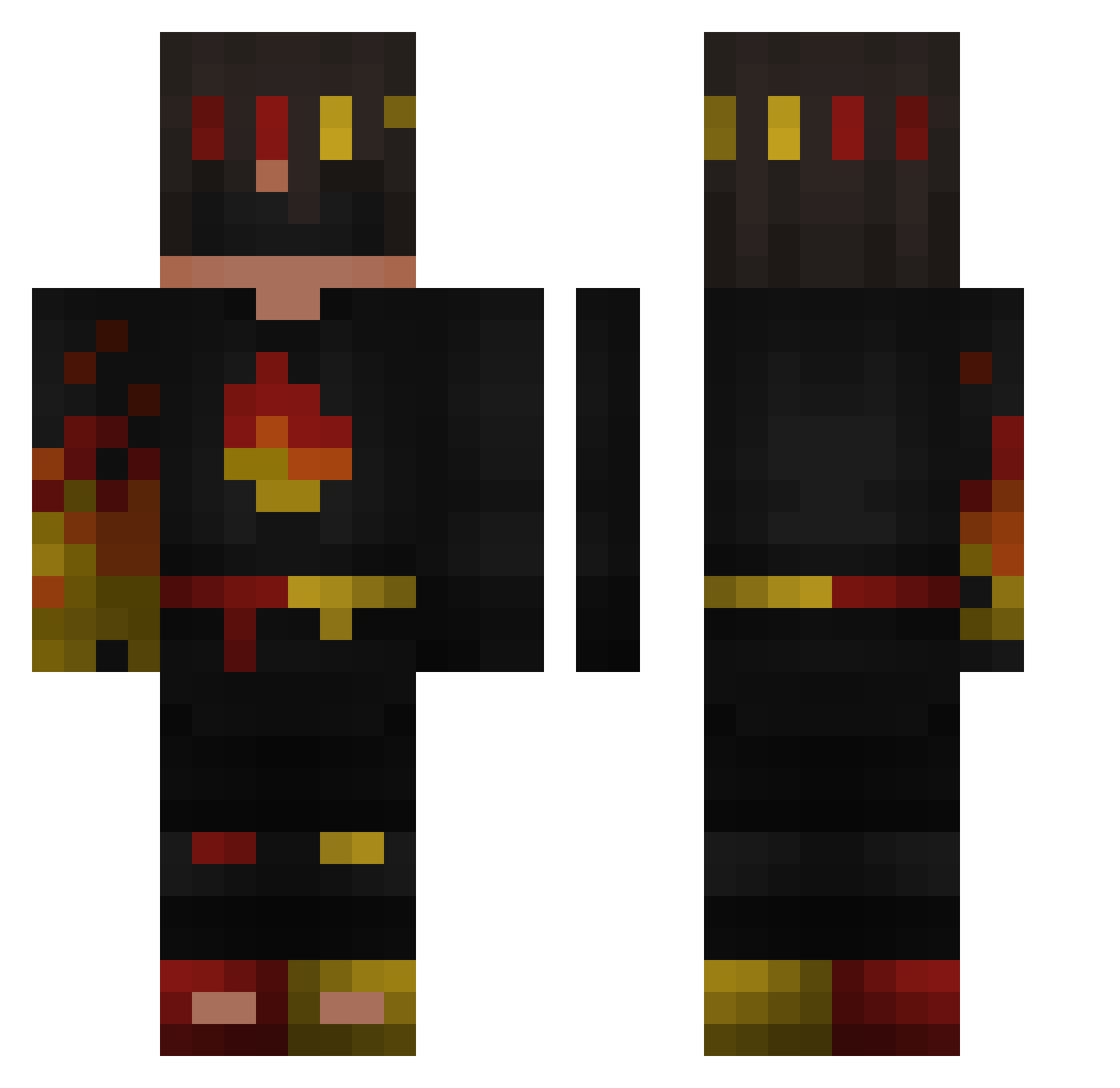 philiboi Minecraft skin, front and back view