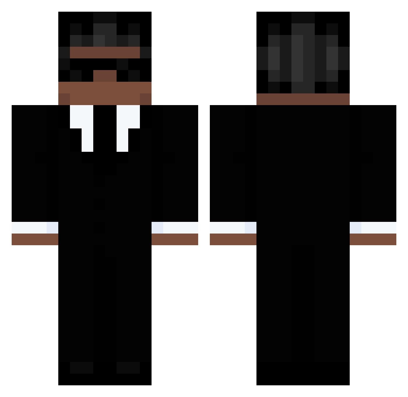 CapitanFrodo Minecraft skin, front and back view