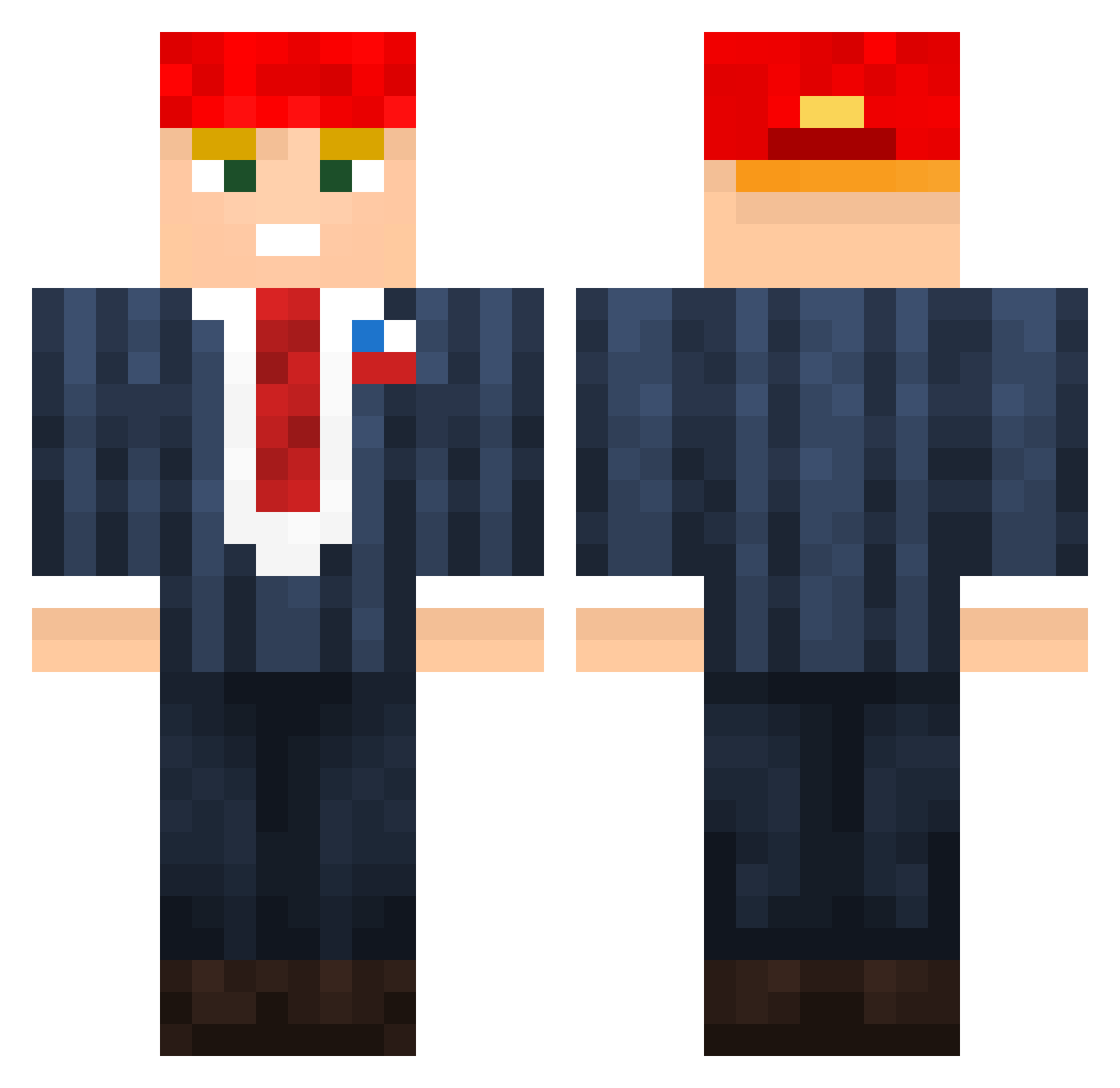 trump202024 Minecraft skin, front and back view