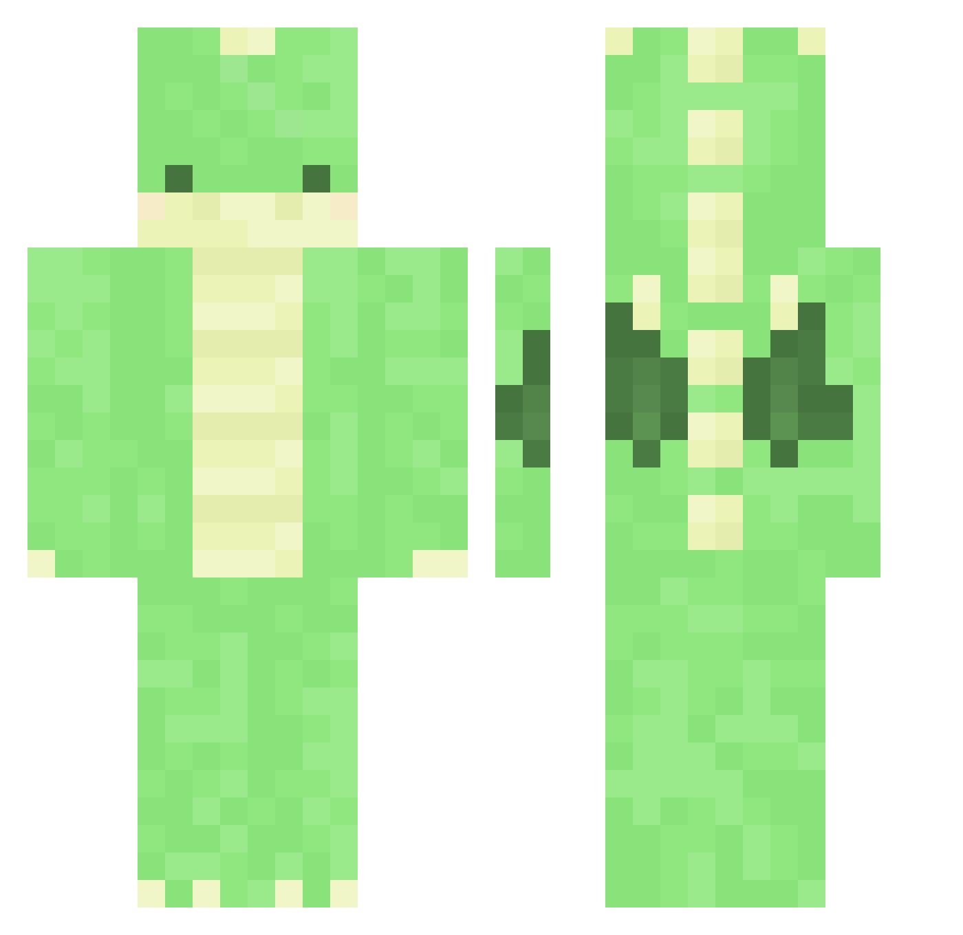 pfs_deelnemer_15 Minecraft skin, front and back view