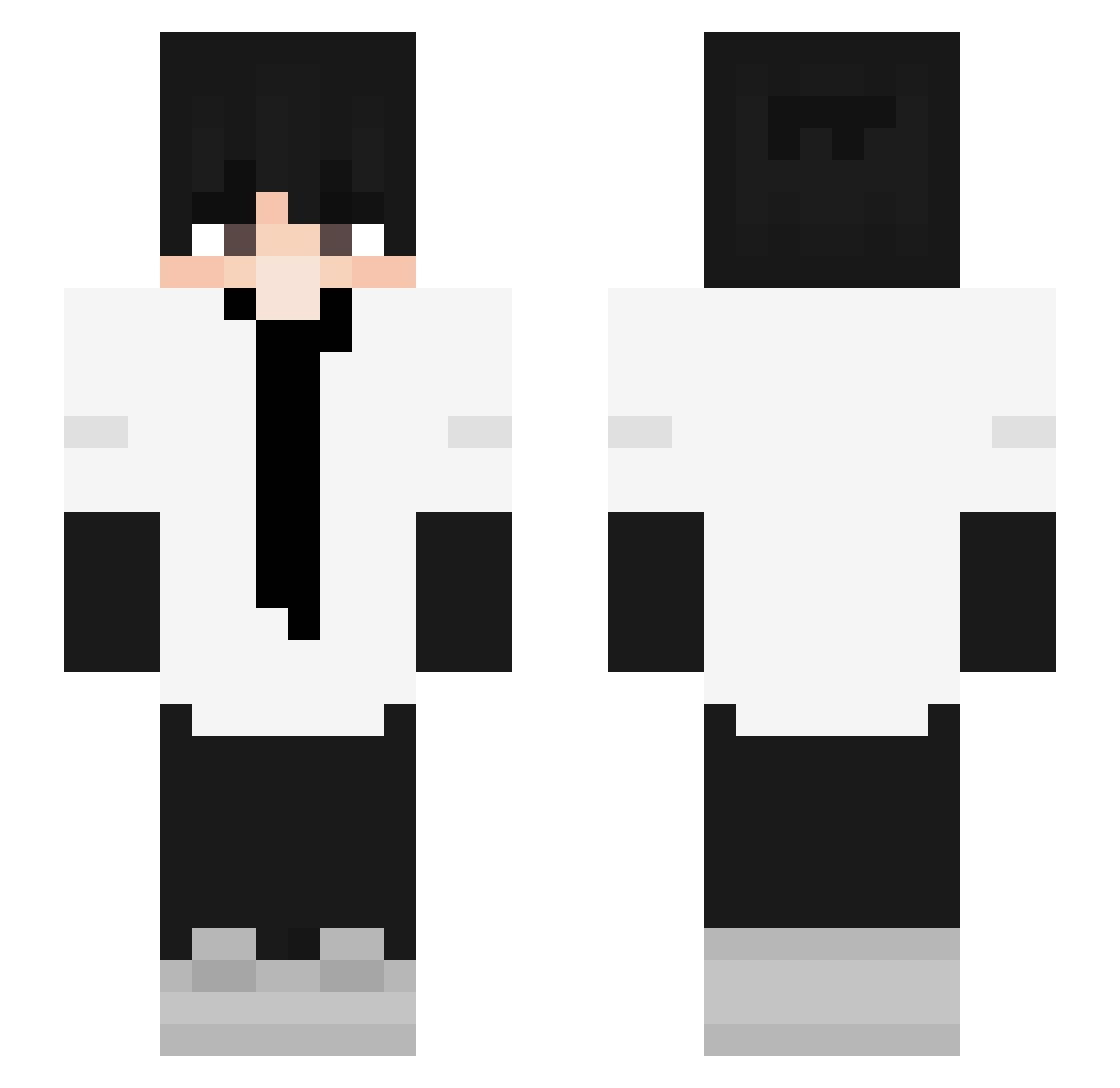 rokuryo Minecraft skin, front and back view