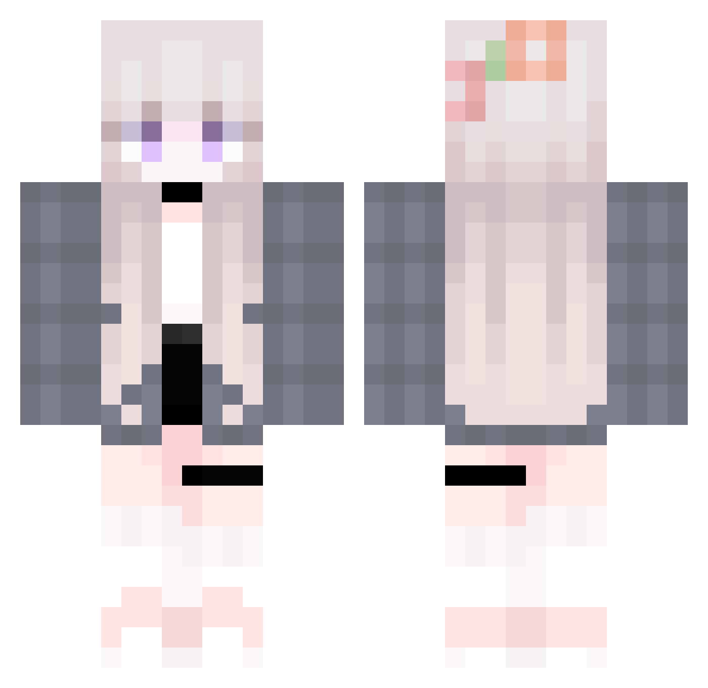 Nick16113 Minecraft skin, front and back view