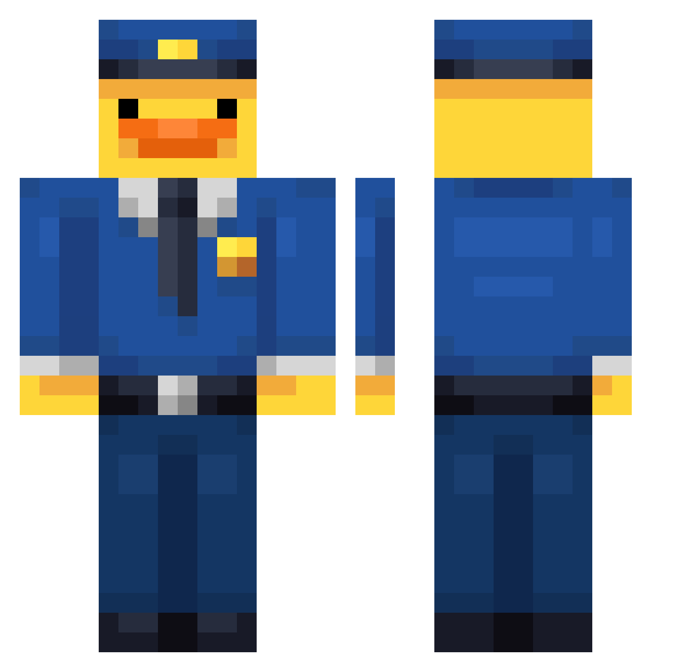 02ChanPhong Minecraft skin, front and back view