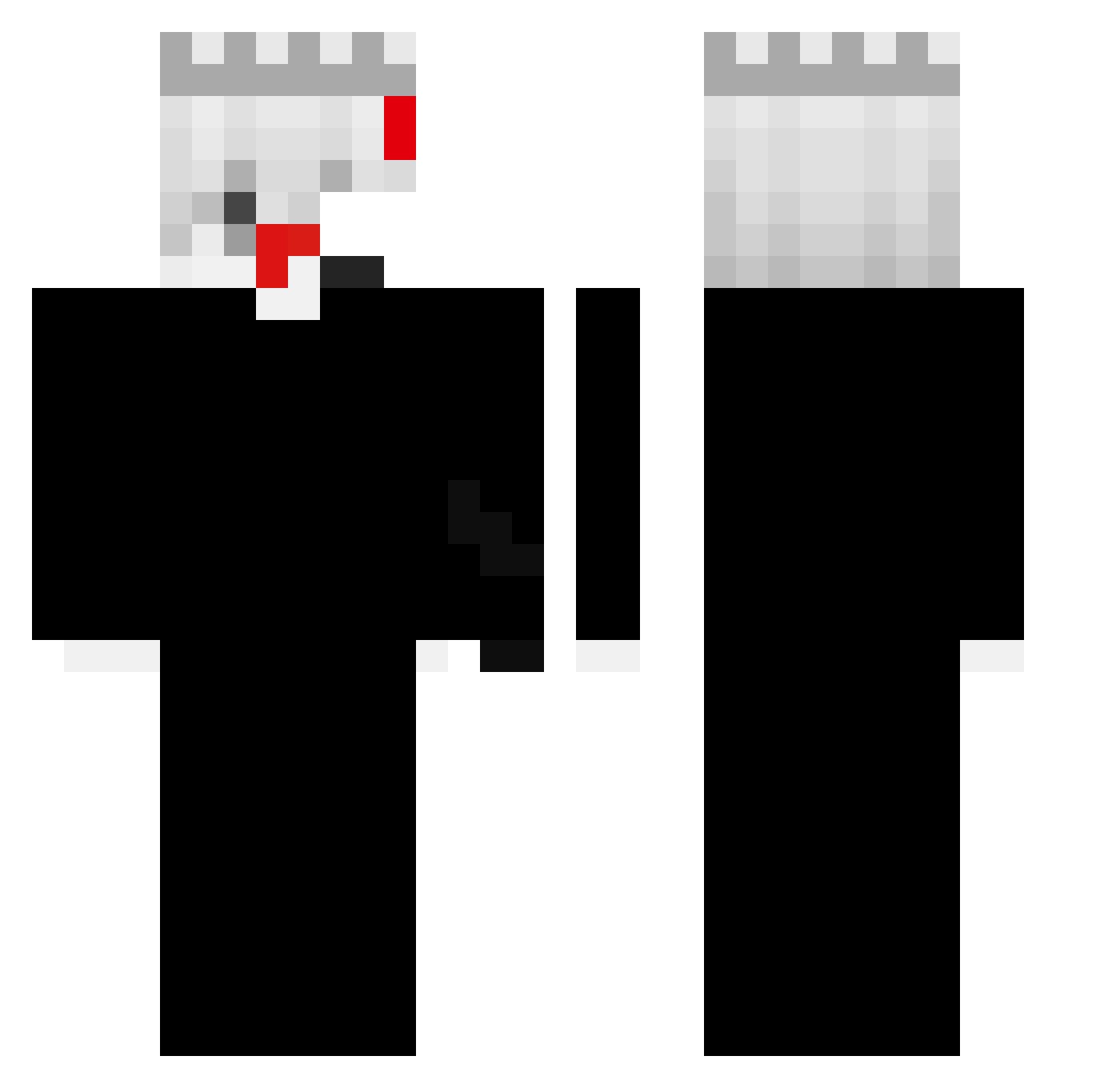 Marten547 Minecraft skin, front and back view