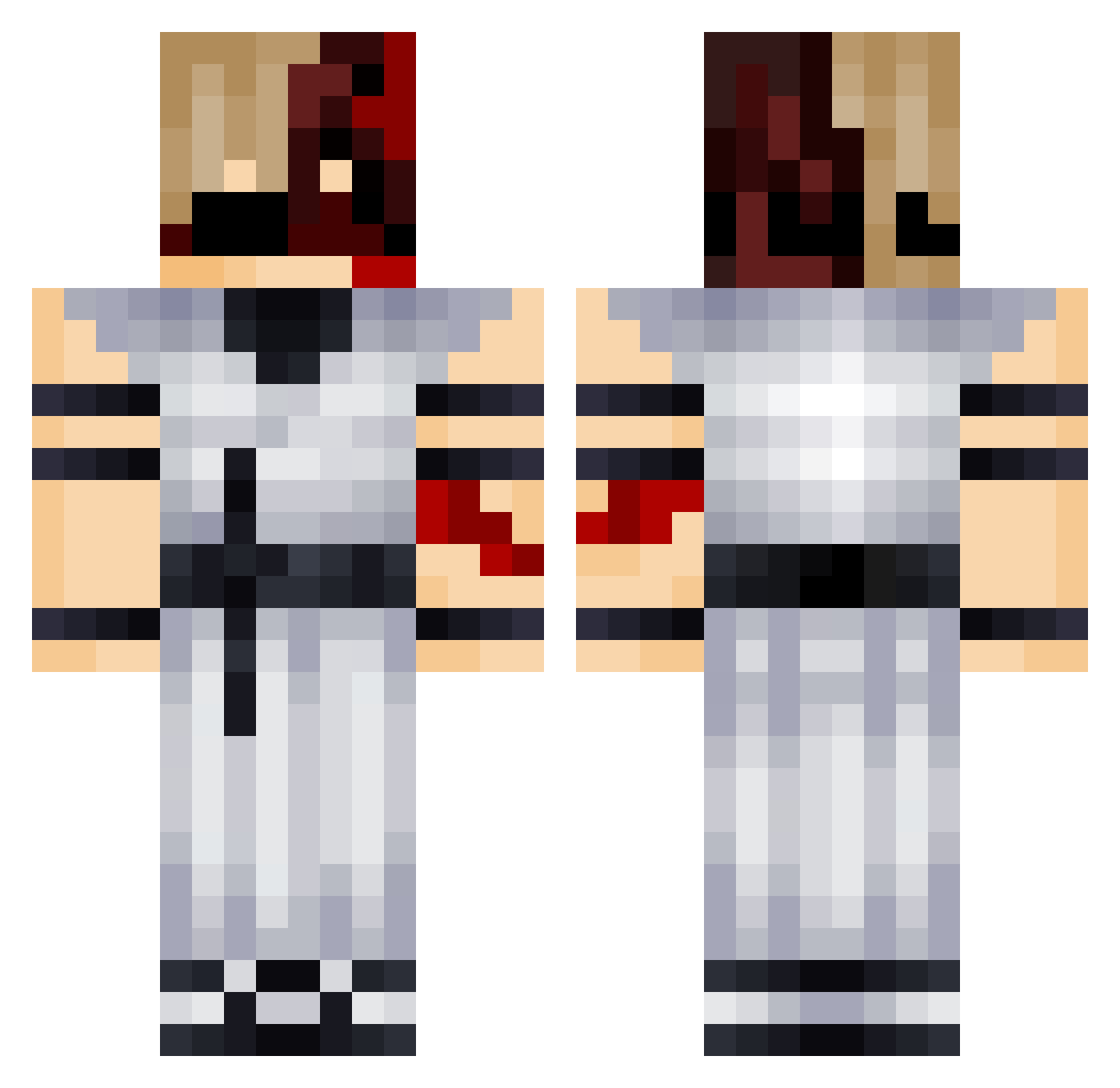 _Tynan Minecraft skin, front and back view