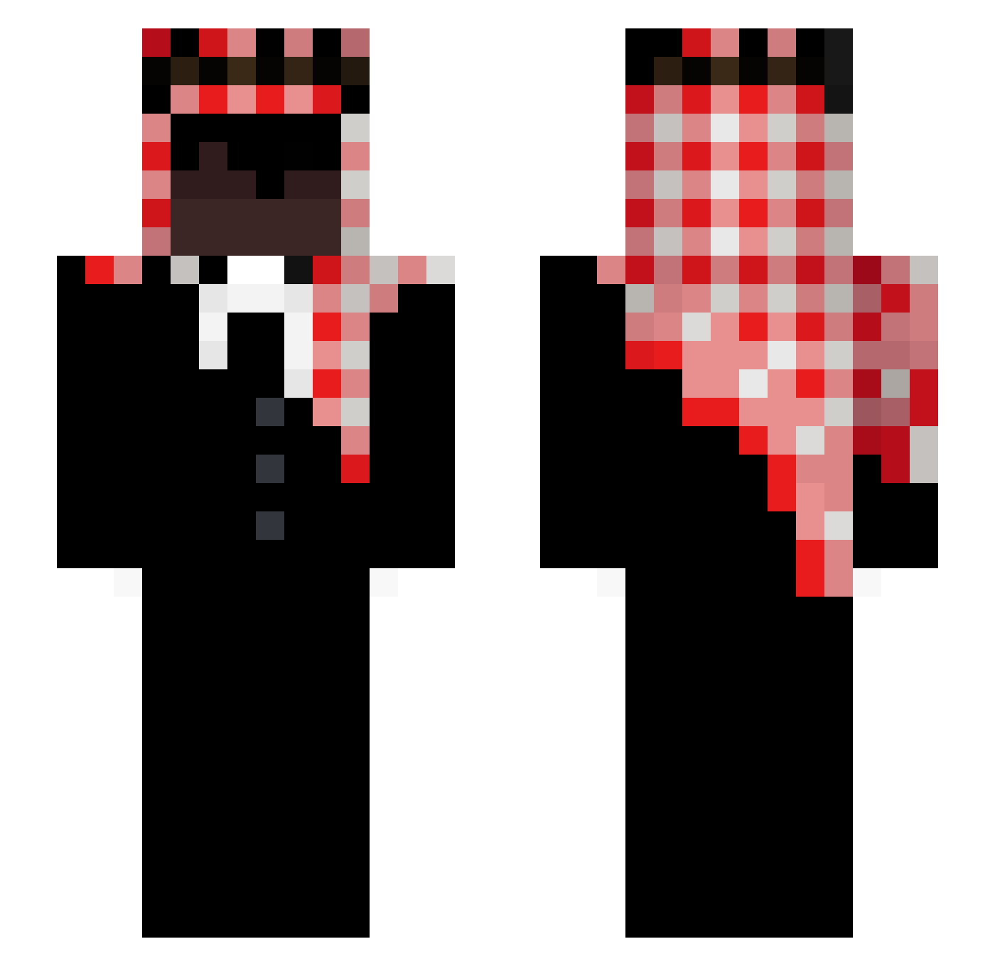 Shehan_ Minecraft skin, front and back view
