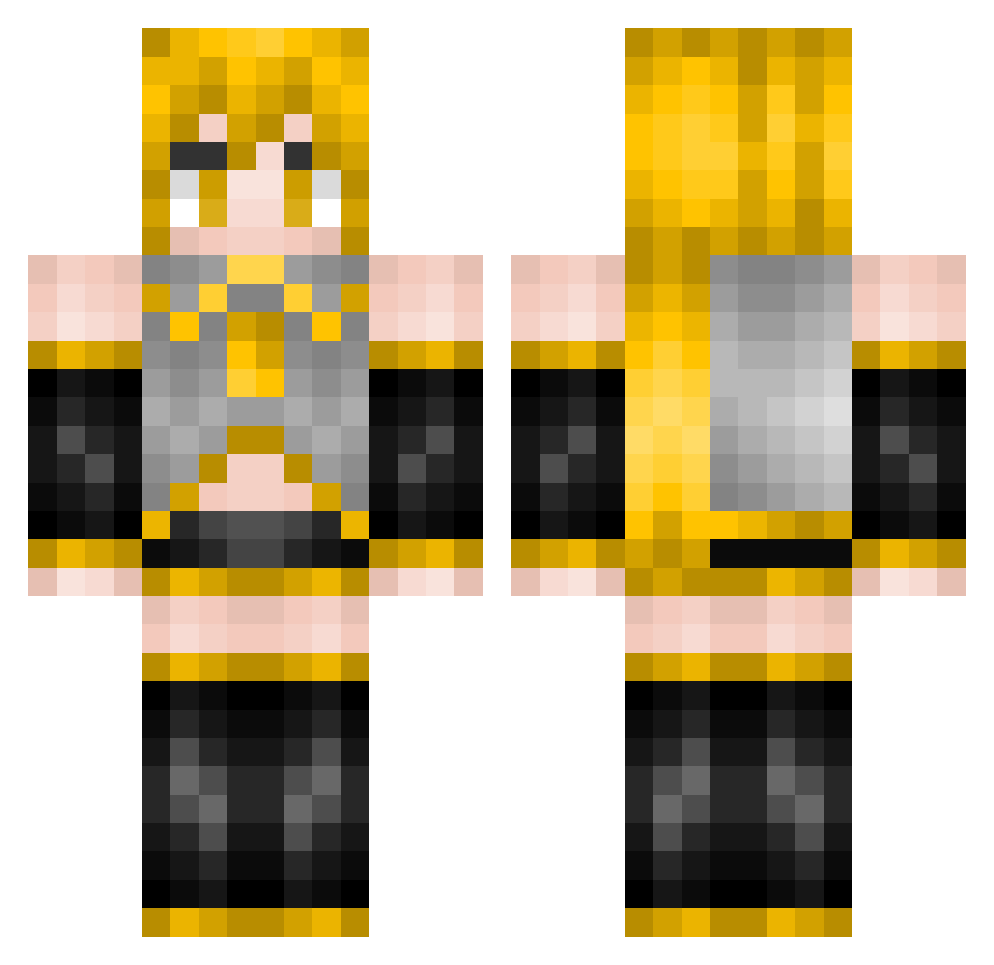 CM_Jordan Minecraft skin, front and back view