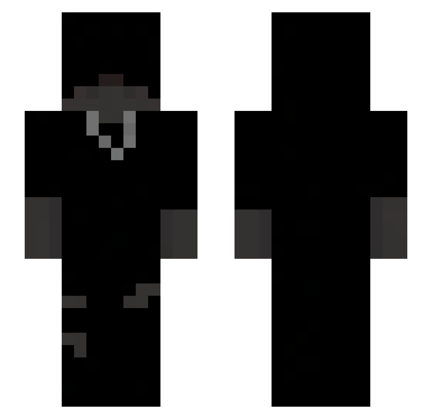 hxzards Minecraft skin, front and back view