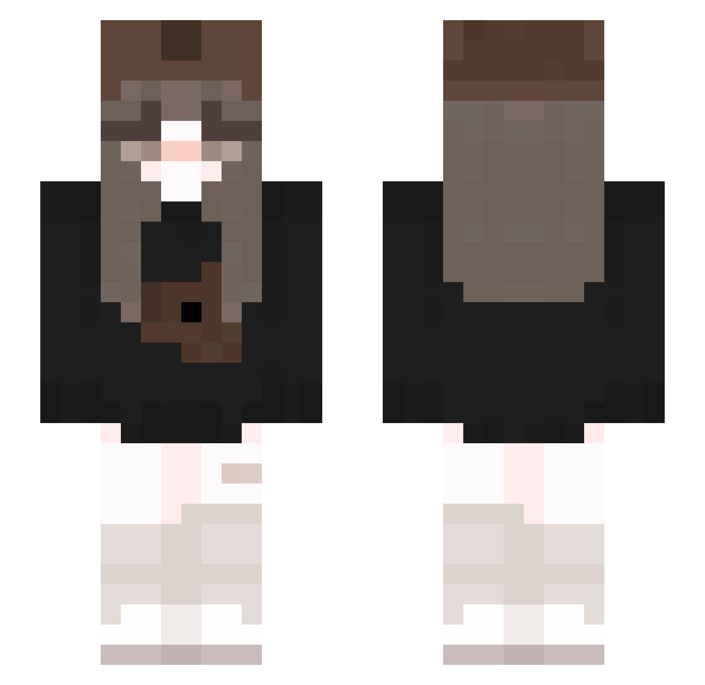 Quetzais Minecraft skin, front and back view