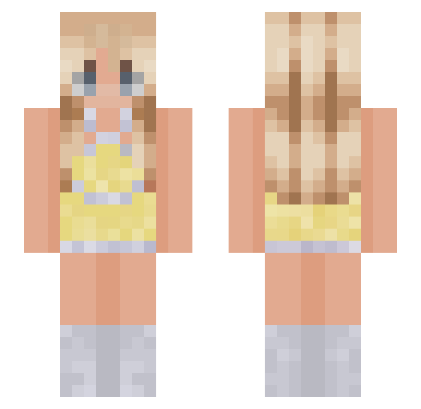 Noah_valleh Minecraft skin, front and back view
