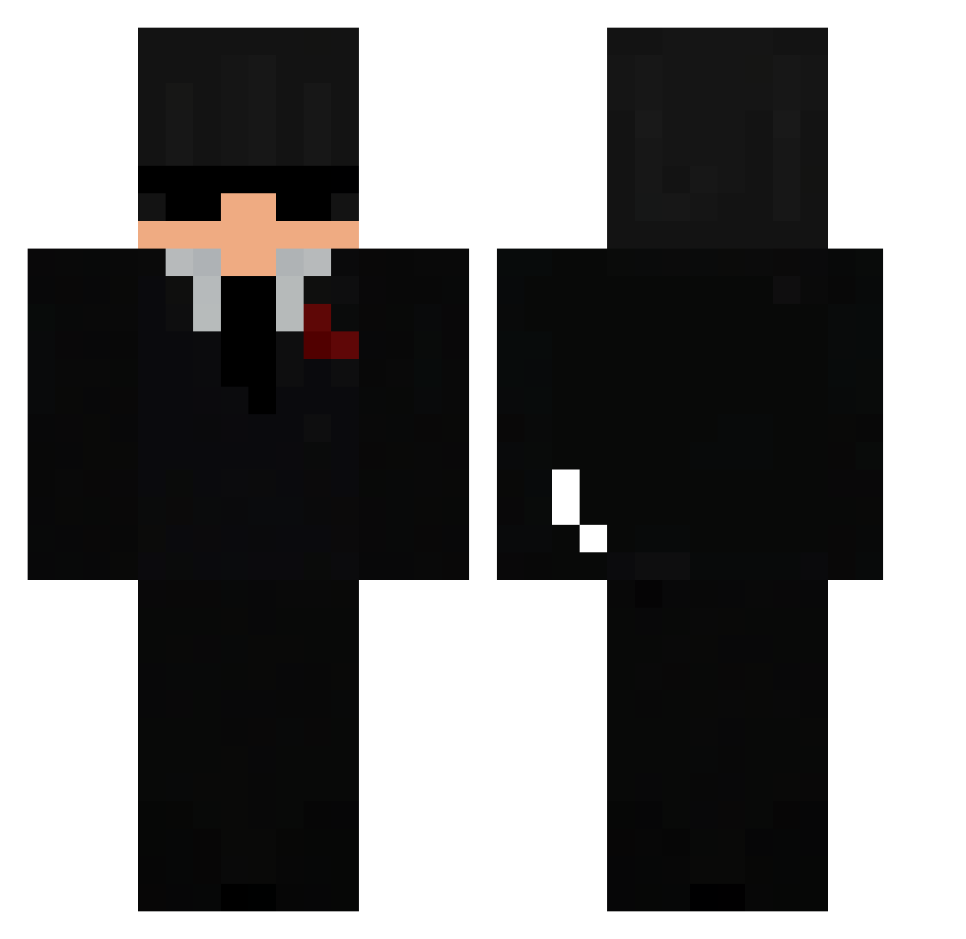Champolao02 Minecraft skin, front and back view