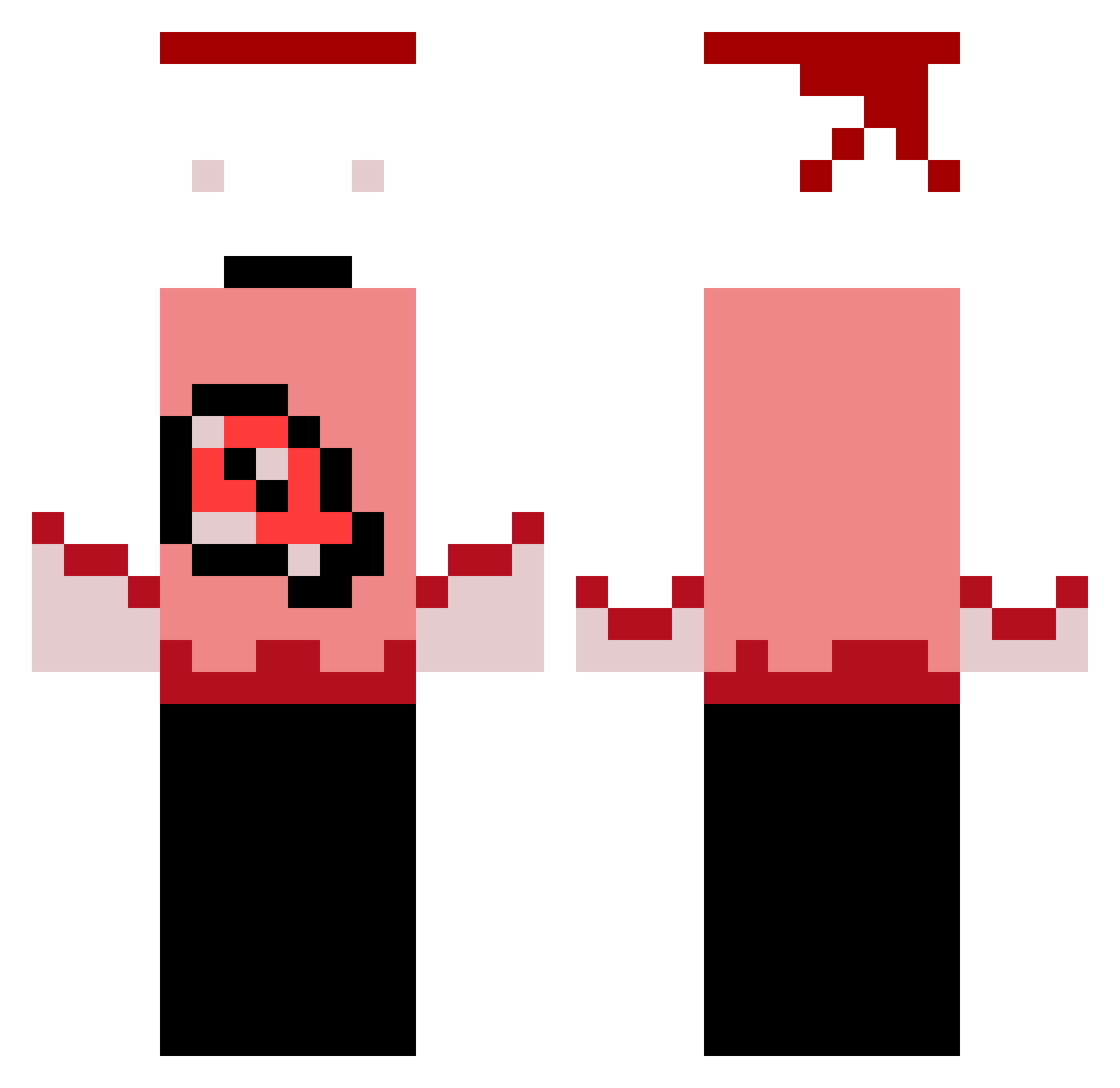 0gatorade Minecraft skin, front and back view