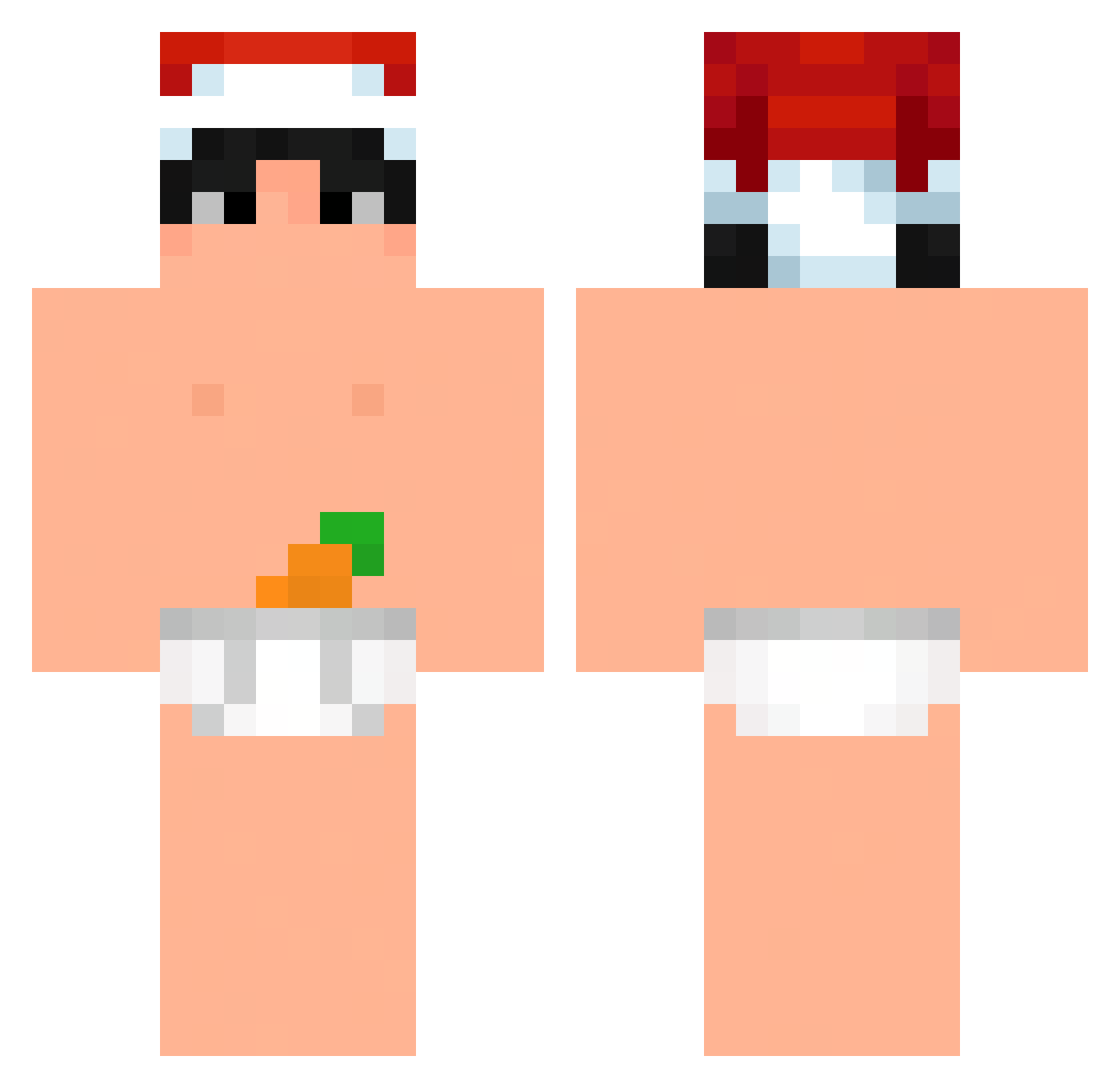 memeL0L Minecraft skin, front and back view