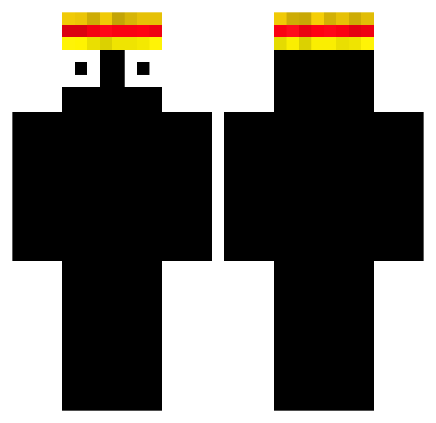 sxaawkeuteamo Minecraft skin, front and back view