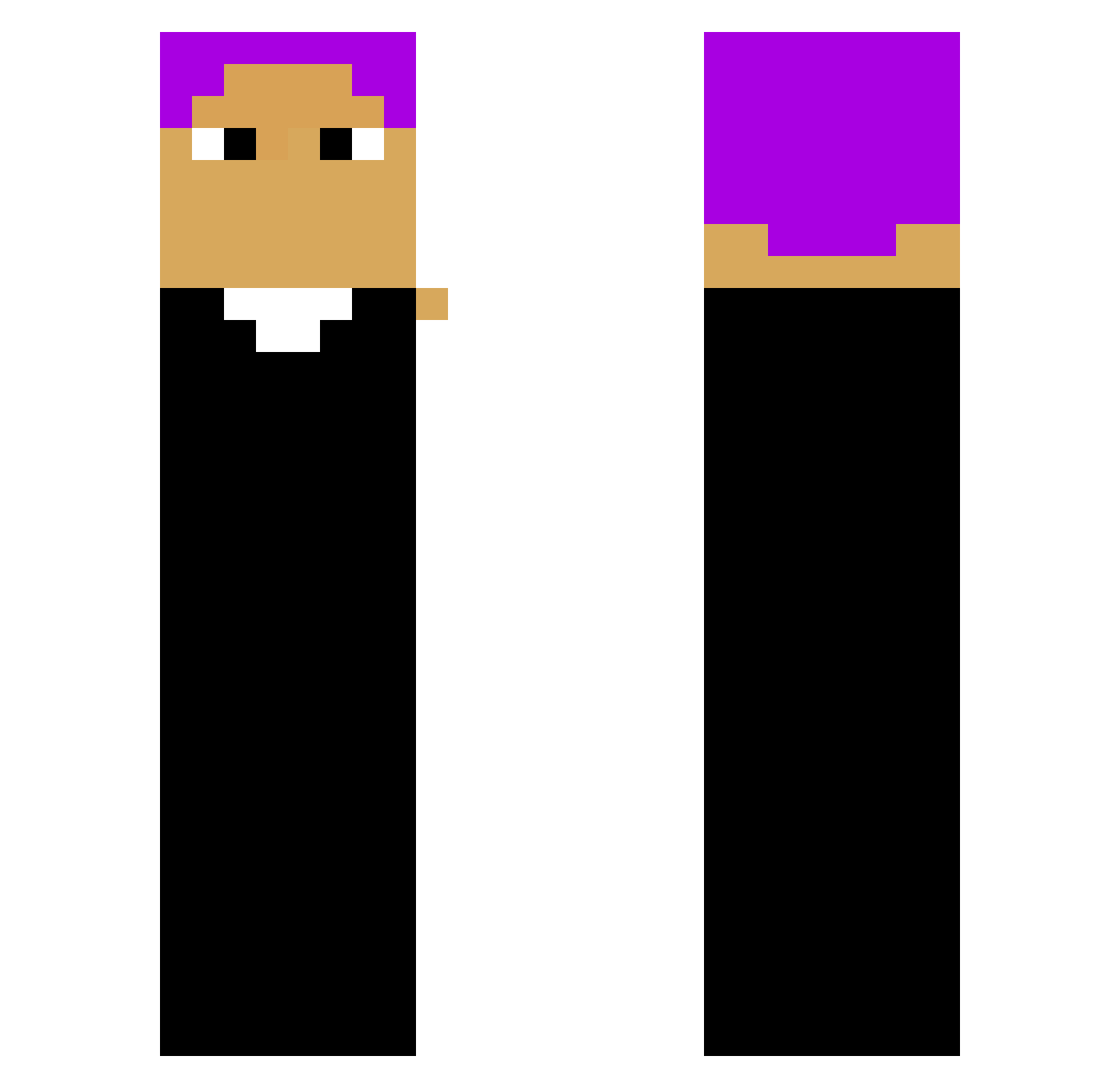 sertuix Minecraft skin, front and back view