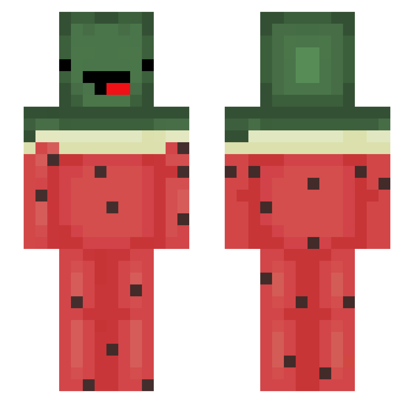T0xIc_wa3tE Minecraft skin, front and back view