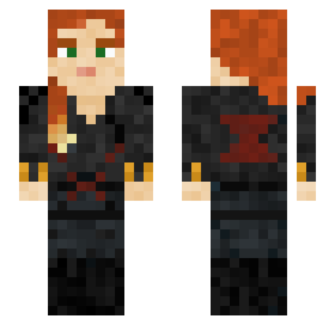 silvermermaid15 Minecraft skin, front and back view