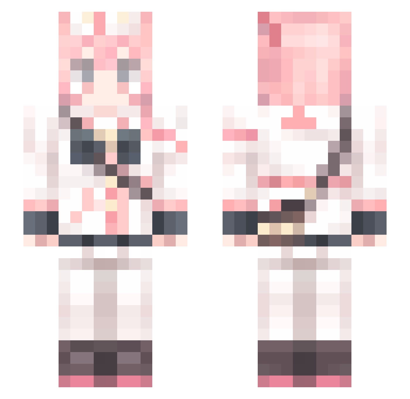SeriSeriNa_YI Minecraft skin, front and back view