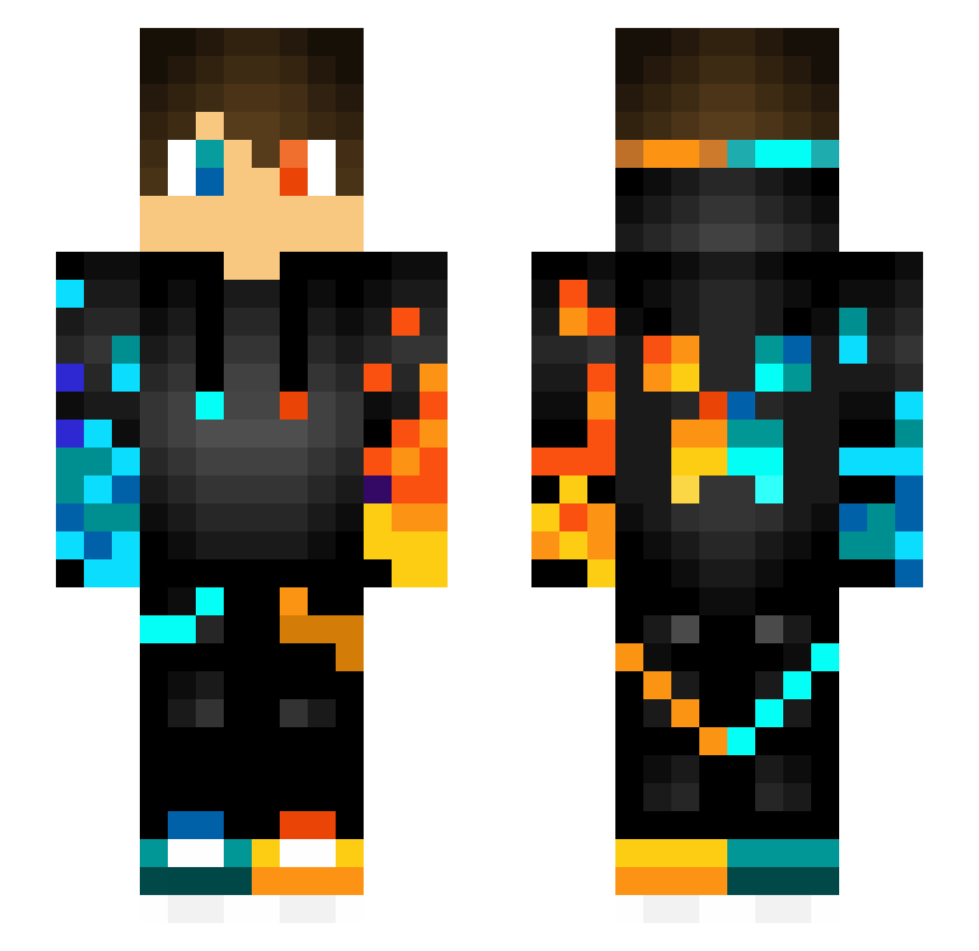 nateman7780 Minecraft skin, front and back view