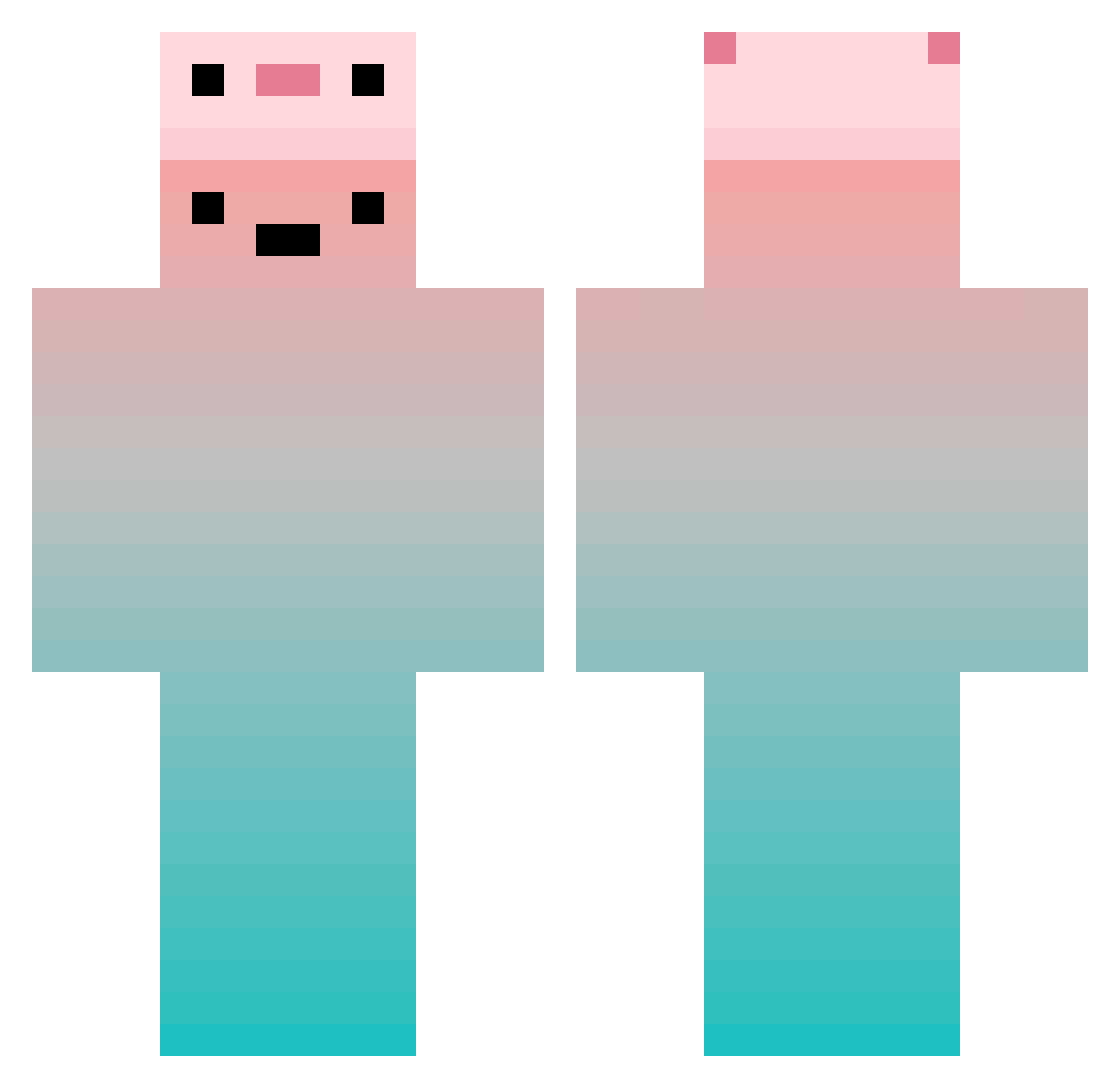 inyoung0525 Minecraft skin, front and back view