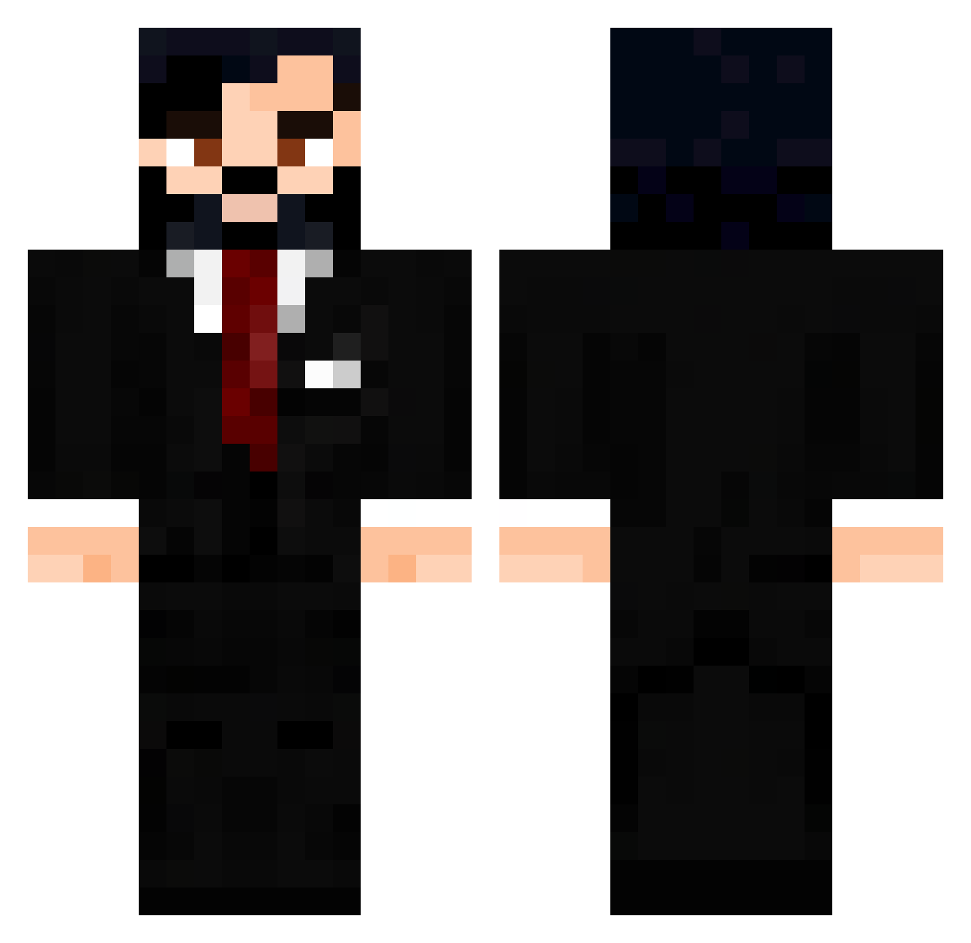 THRENZ Minecraft skin, front and back view