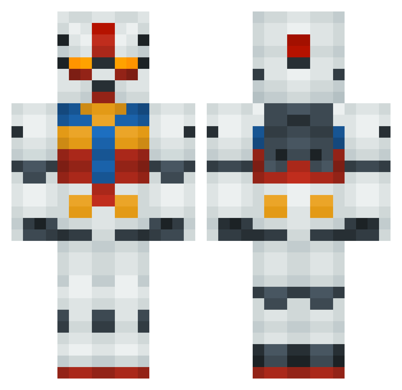 FANGPINTO Minecraft skin, front and back view