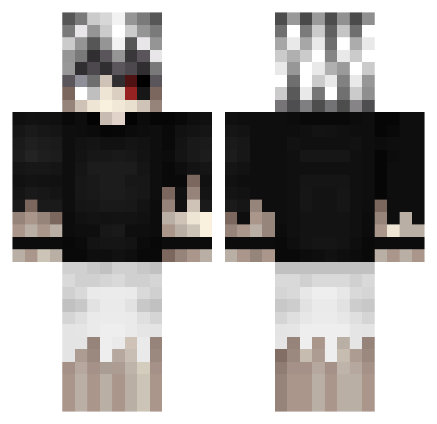 DestinyPrime2025 Minecraft skin, front and back view