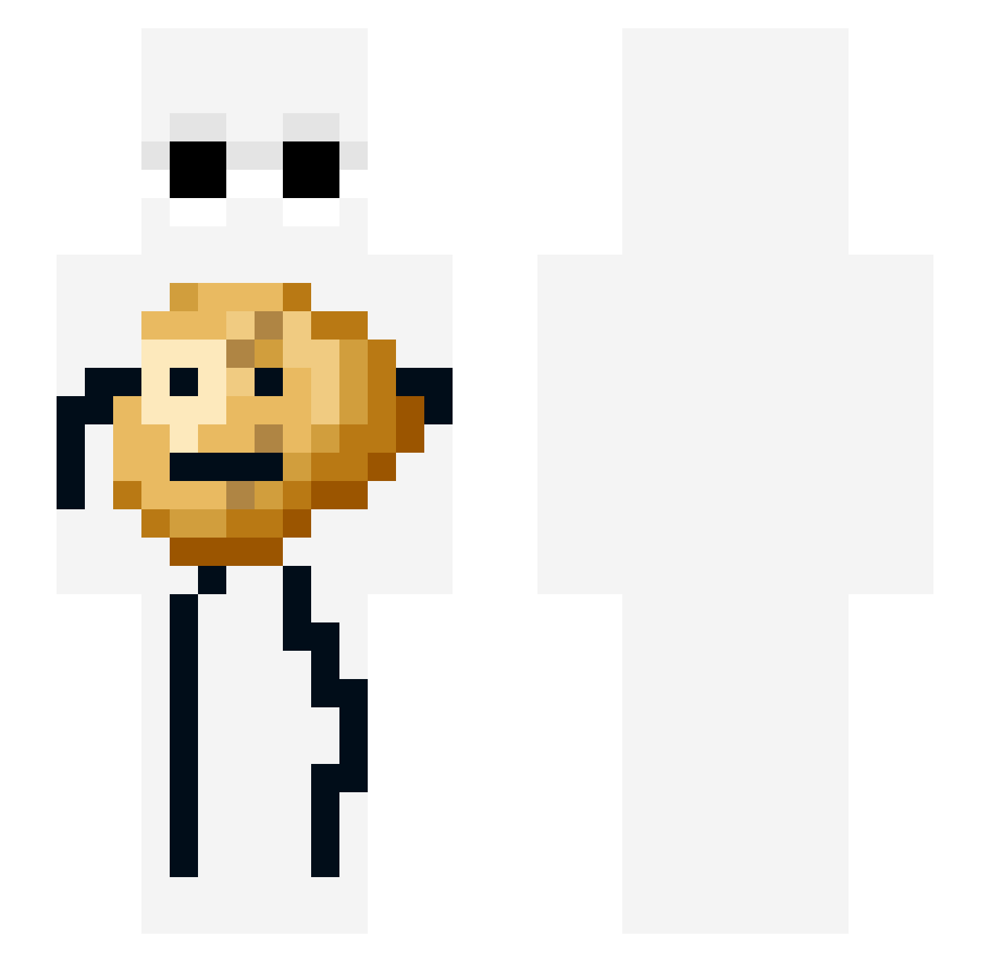 Salisphere Minecraft skin, front and back view