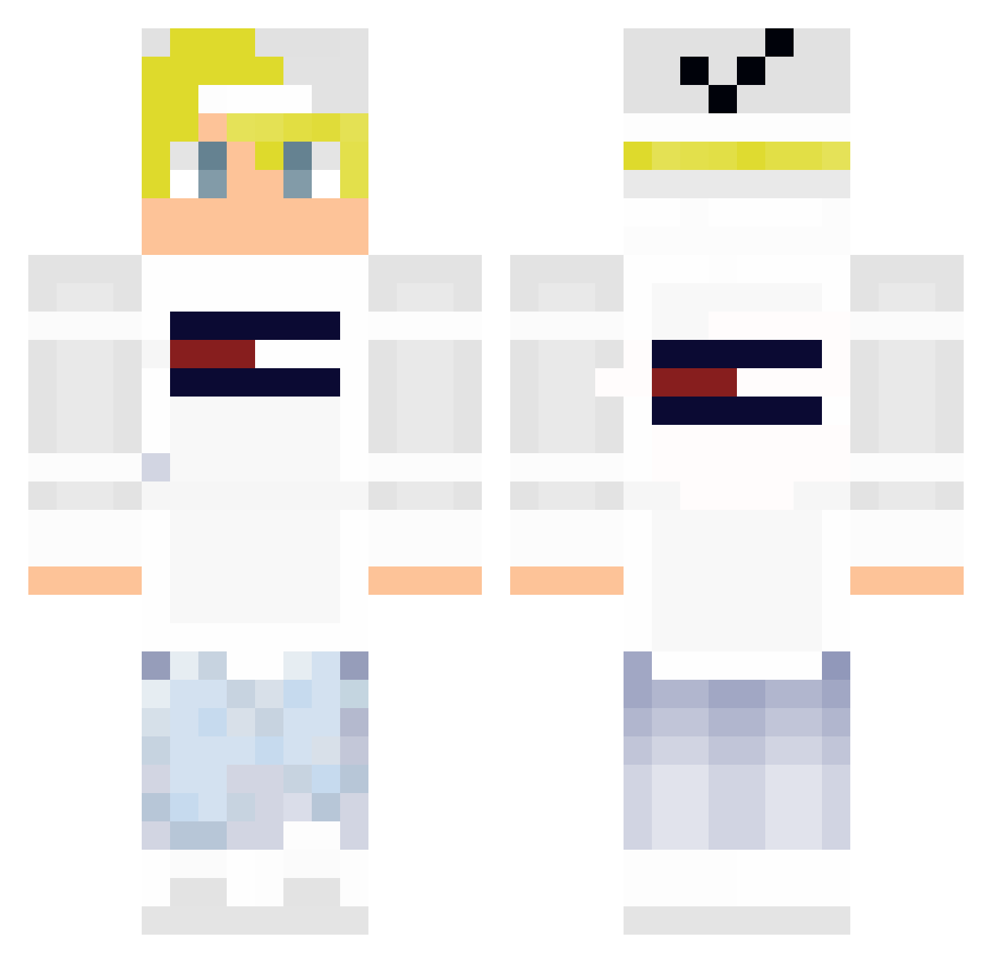 Minexo_420 Minecraft skin, front and back view