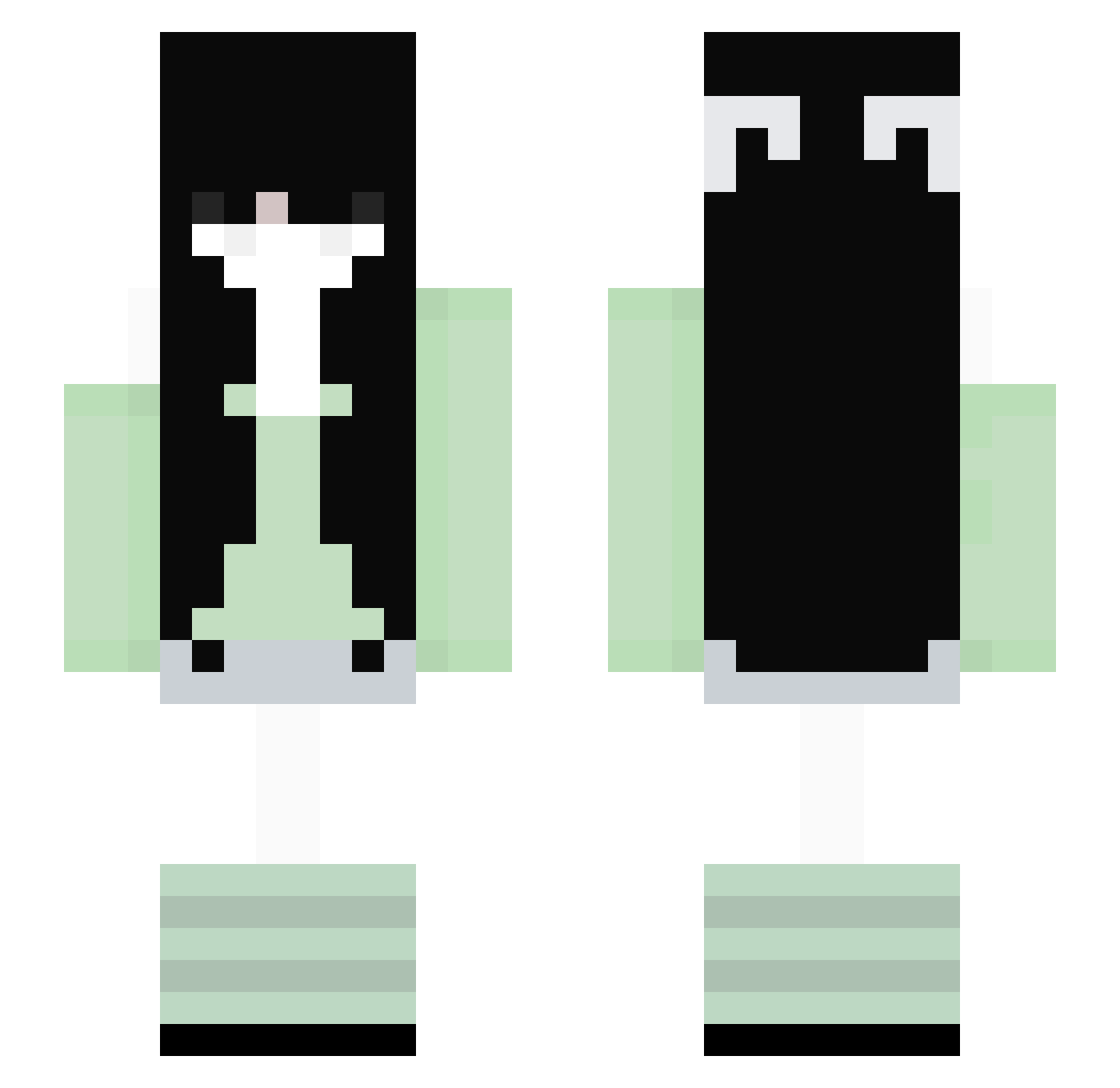 daddysh4ke Minecraft skin, front and back view