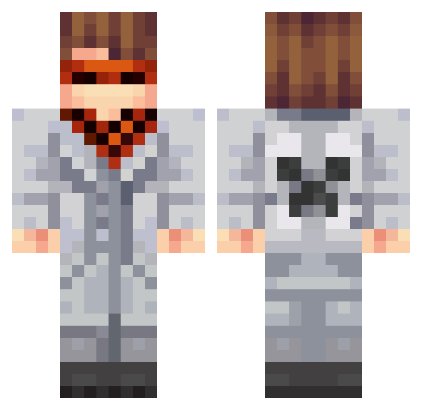 seizuuuJ Minecraft skin, front and back view