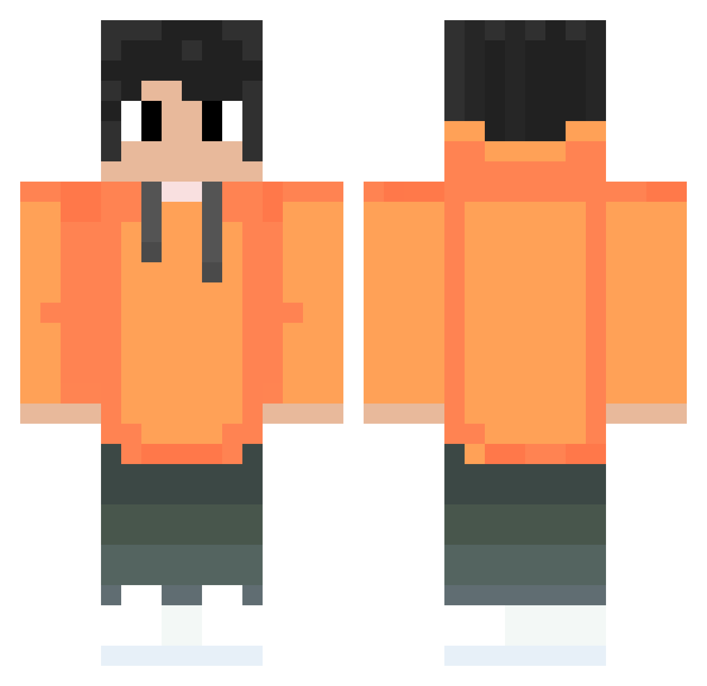 Scorcy_ Minecraft skin, front and back view