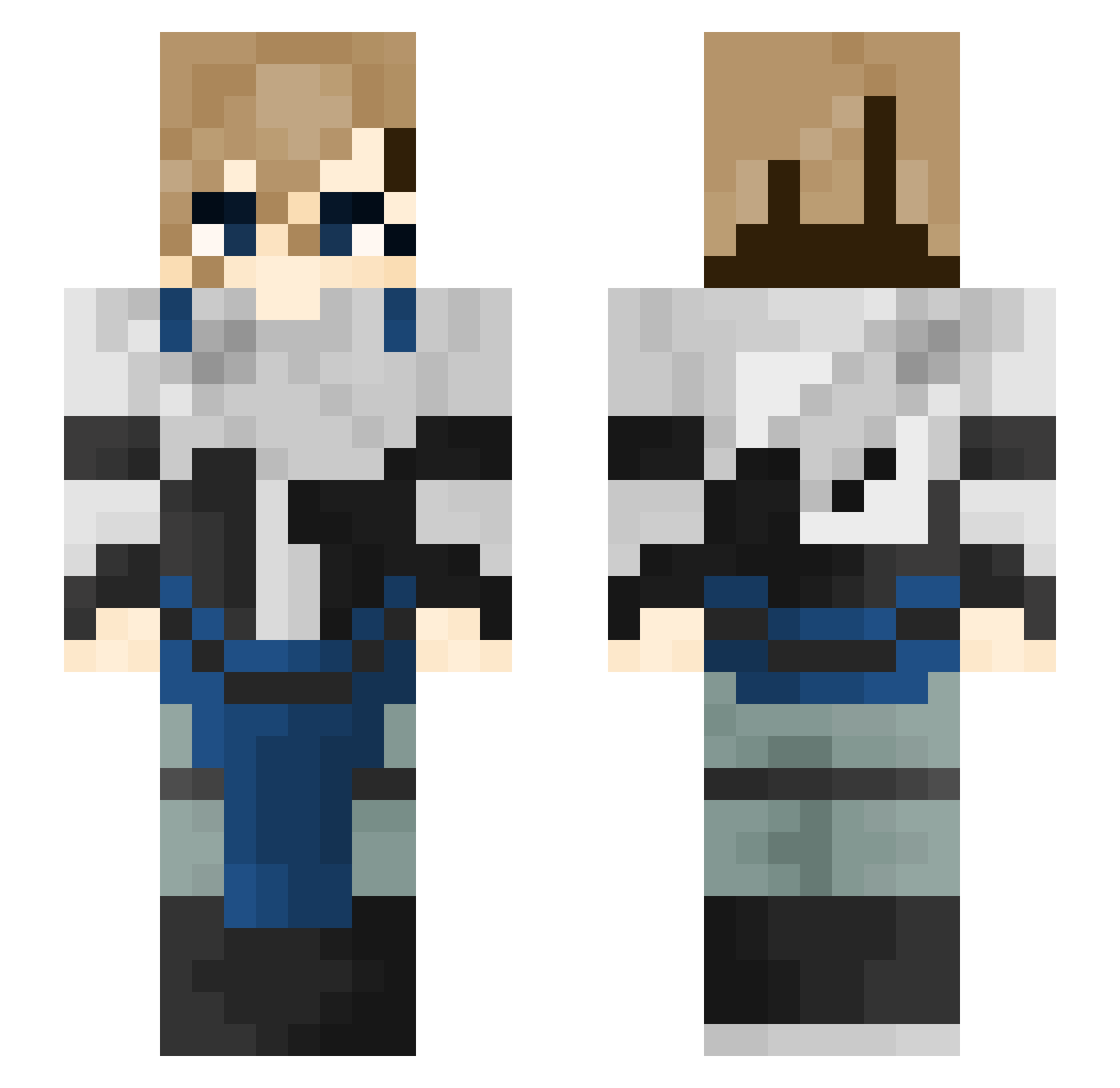 TheRedPhoenix33 Minecraft skin, front and back view