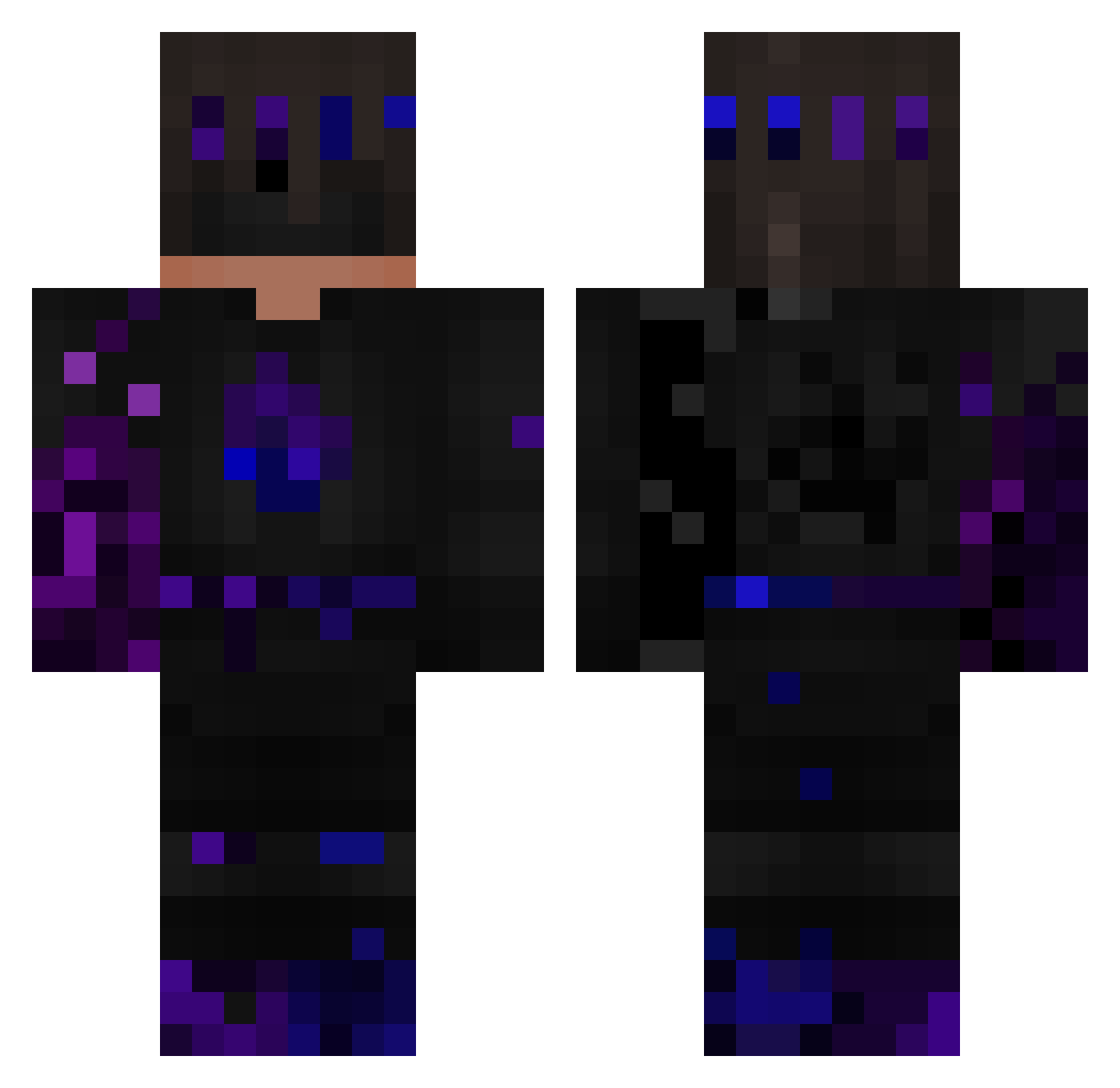 NEXOT0406 Minecraft skin, front and back view