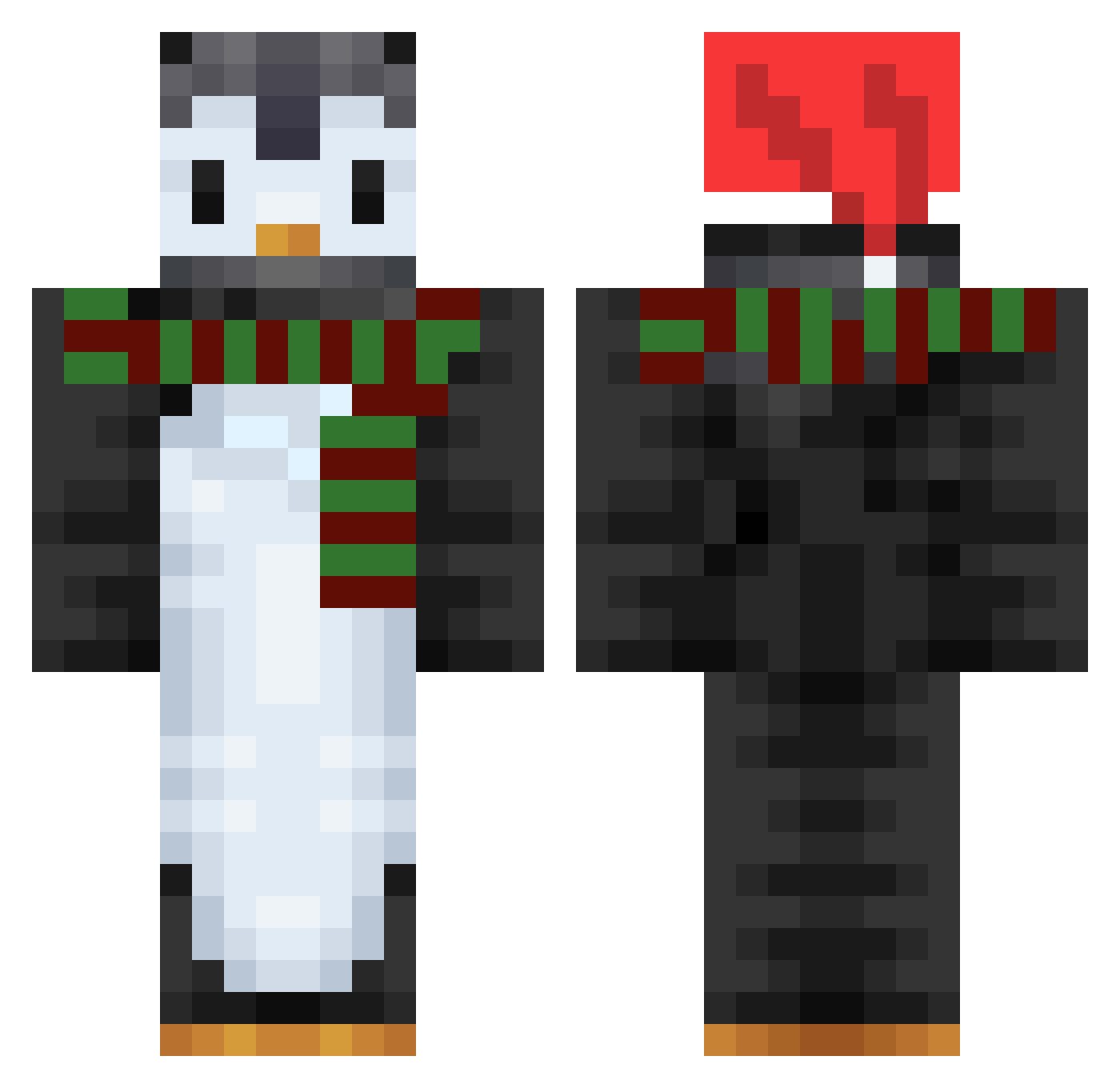Zuzu2011 Minecraft skin, front and back view