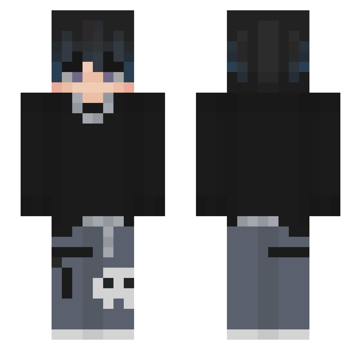 Young_Polsky Minecraft skin, front and back view
