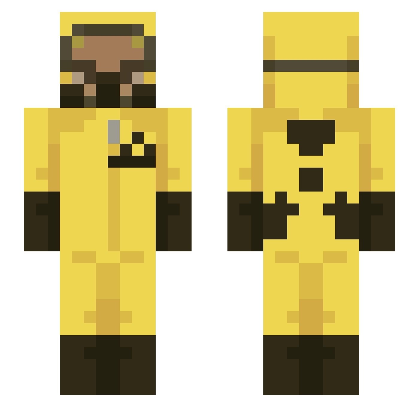 Squeaker_ Minecraft skin, front and back view