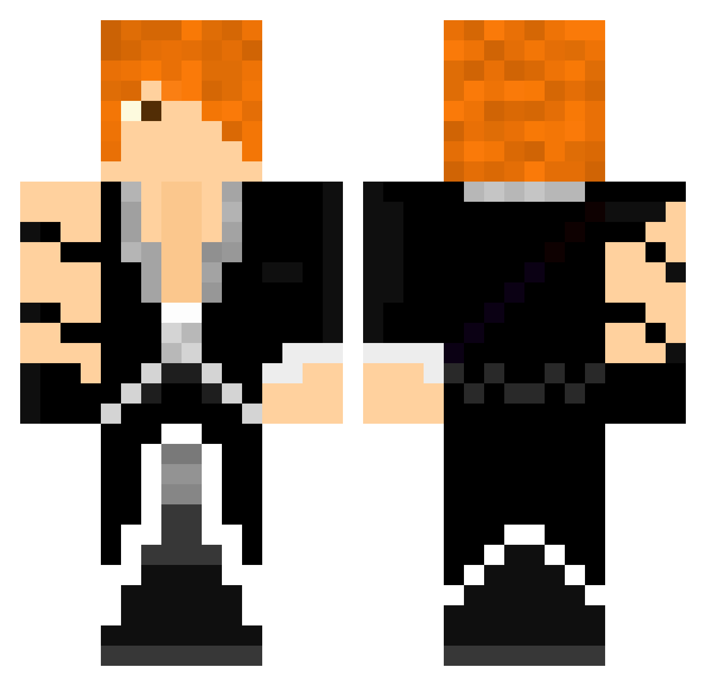christabel Minecraft skin, front and back view