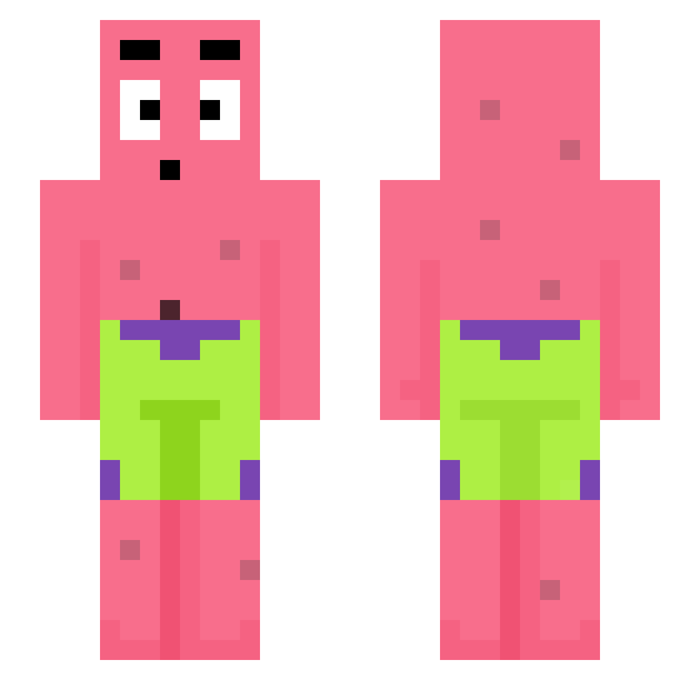 Vision_tokyo Minecraft skin, front and back view