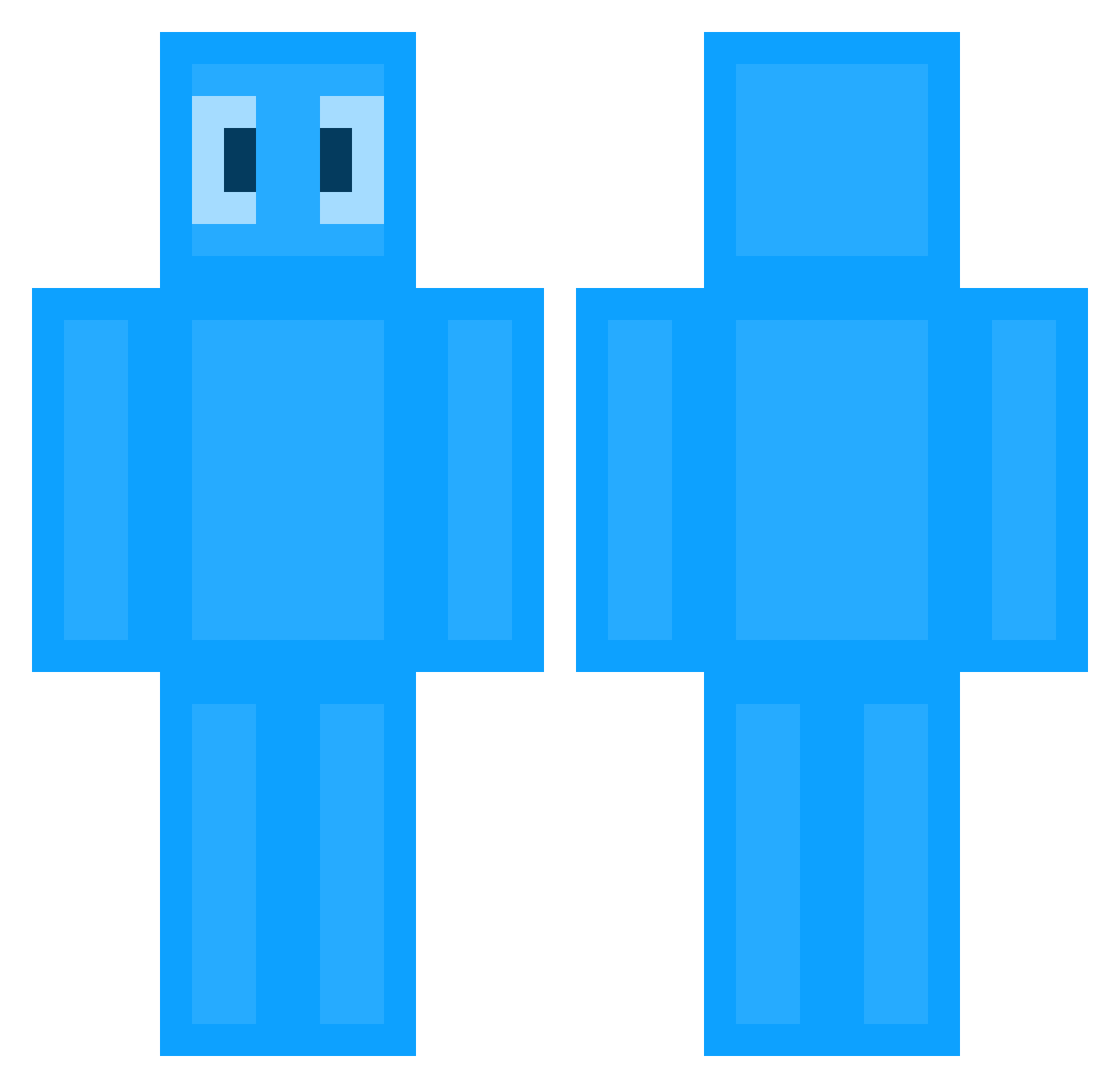 JuanchoPobb Minecraft skin, front and back view