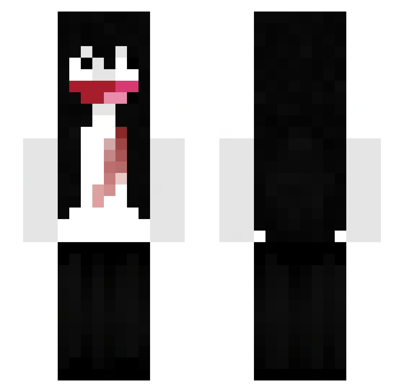 dru9olek Minecraft skin, front and back view